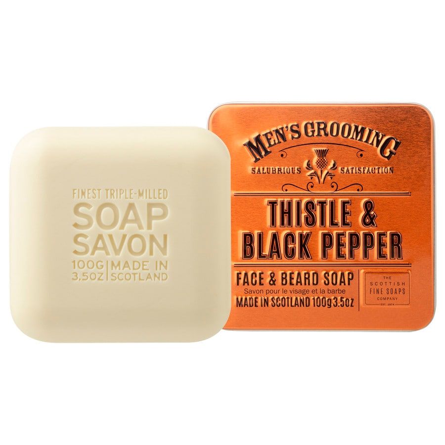 Men's Grooming Thistle & Black Pepper Face & Beard Soap