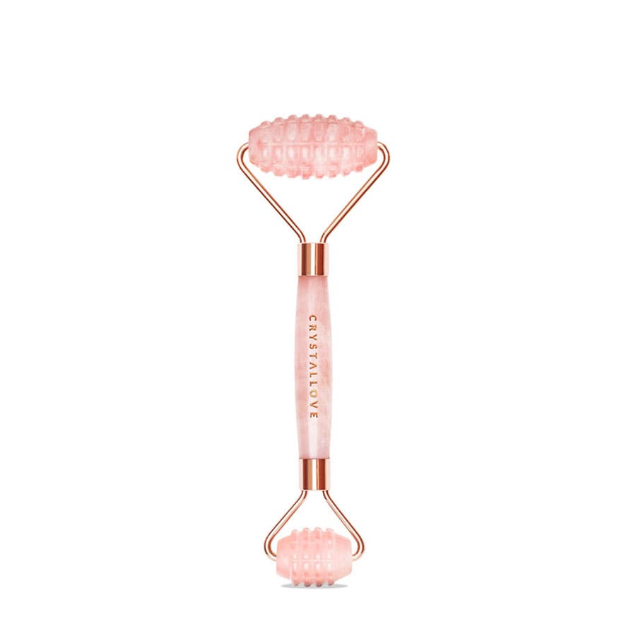Rola din cuart roz pentru masaj facial