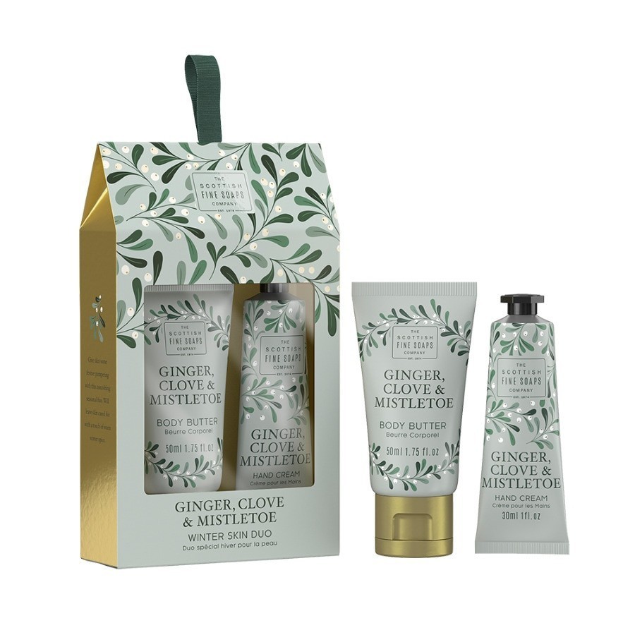 Set ingrijire corp pentru Scottish Fine Soaps Ginger, Clove & Mistletoe Winter Duo 1 buc.