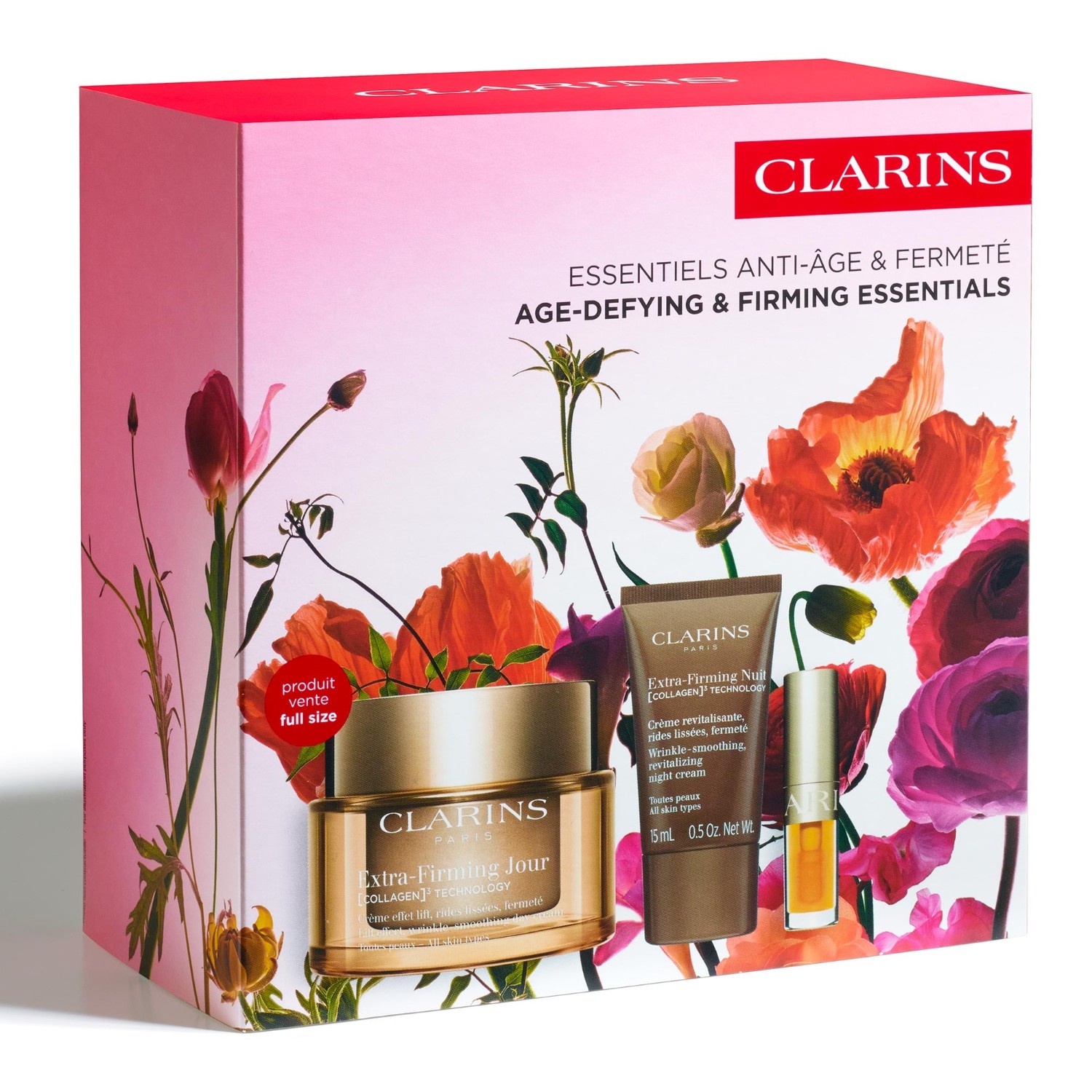 Set pentru ingrijirea faciala pentru Clarins Age Defying & Firming Essentials Gift Set 1 buc.