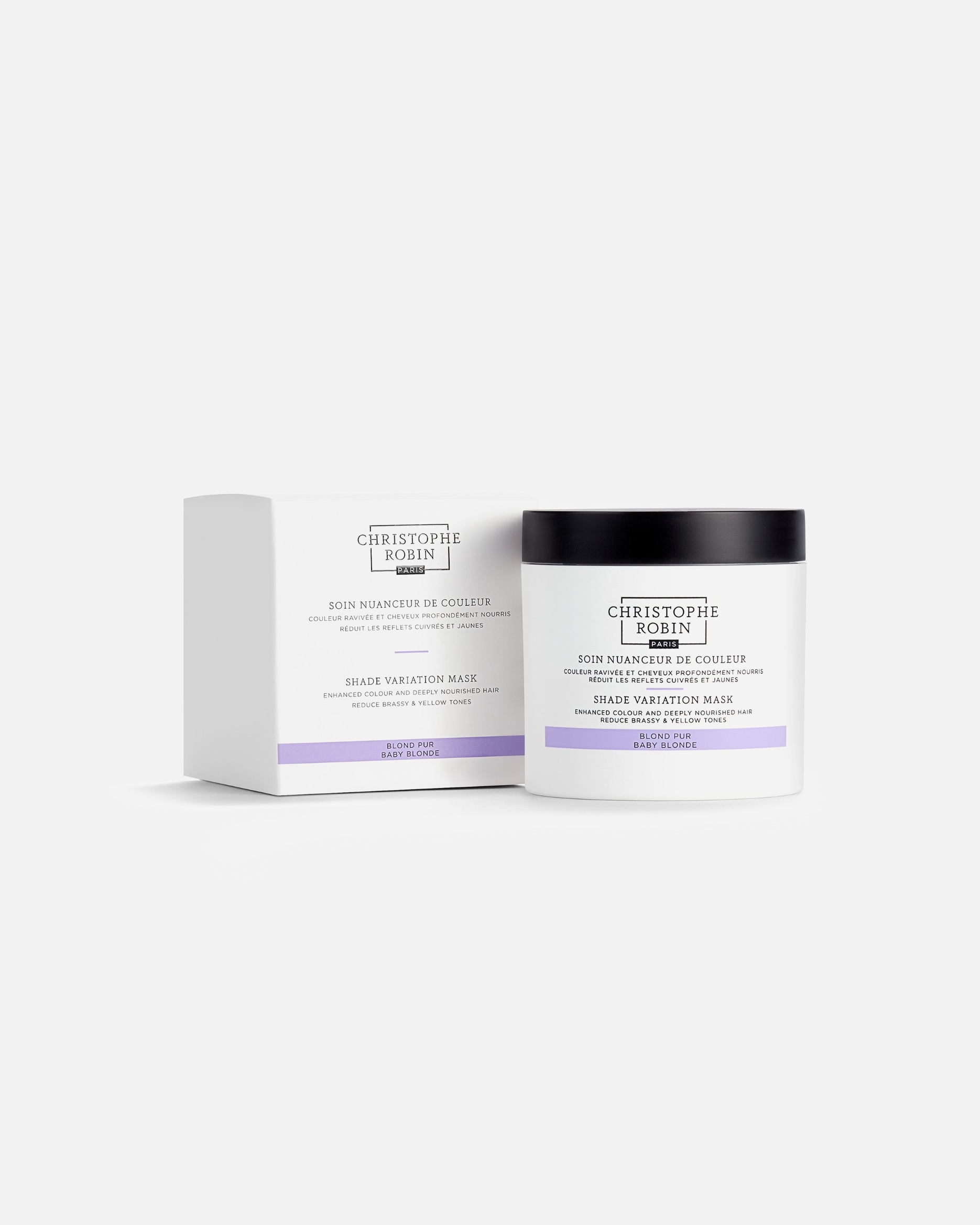 Tratament pentru par pentru Unisex Christophe Robin Tratament pentru nuanțarea culorii - Blond pur 250 ml