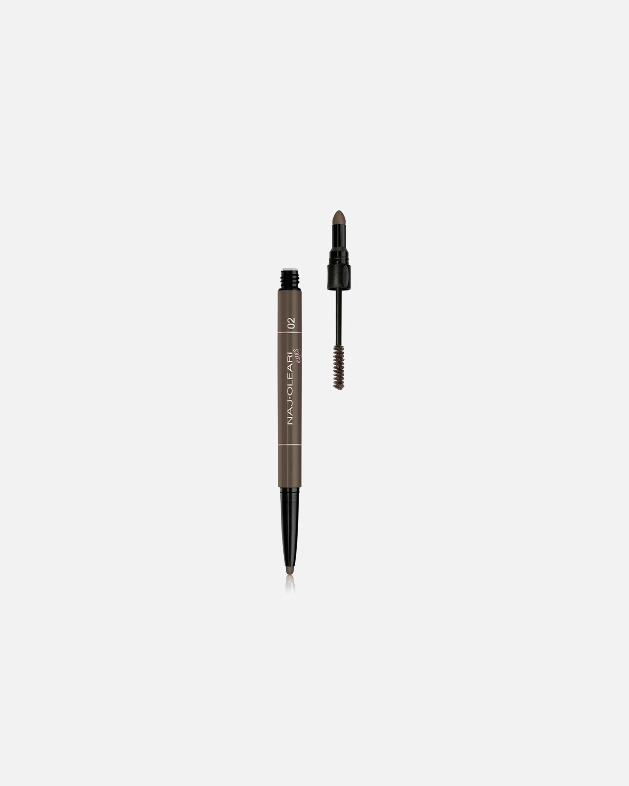 Creion sprancene pentru Unisex Naj Oleari 3in1 Perfect Brow 02 - Chestnut