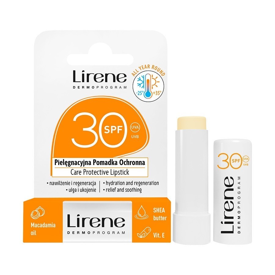 Balsam buze pentru Lirene Care Protective Lipstick SPF 30 4.6 g