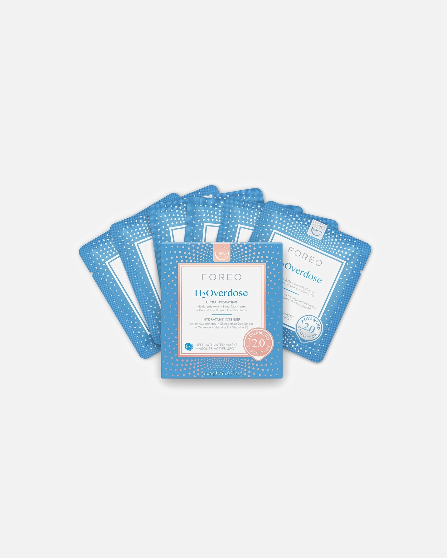 Masca hidratanta pentru Unisex FOREO UFO™ UFO™ H2Overdose Ultra Hydratying Mask 36 g