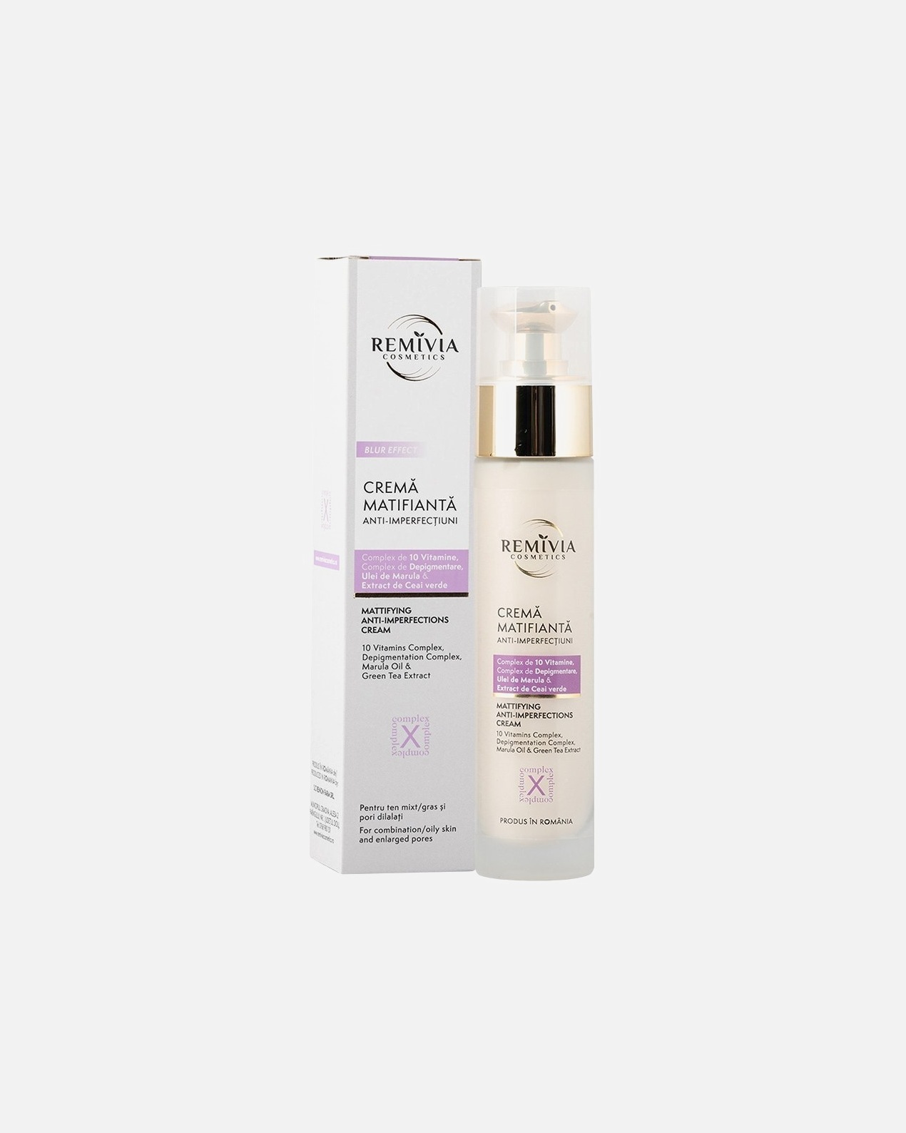 Crema de fata pentru Unisex Remivia Cosmetics Default Brand Line Mattifying anti-imperfections cream 50 ml