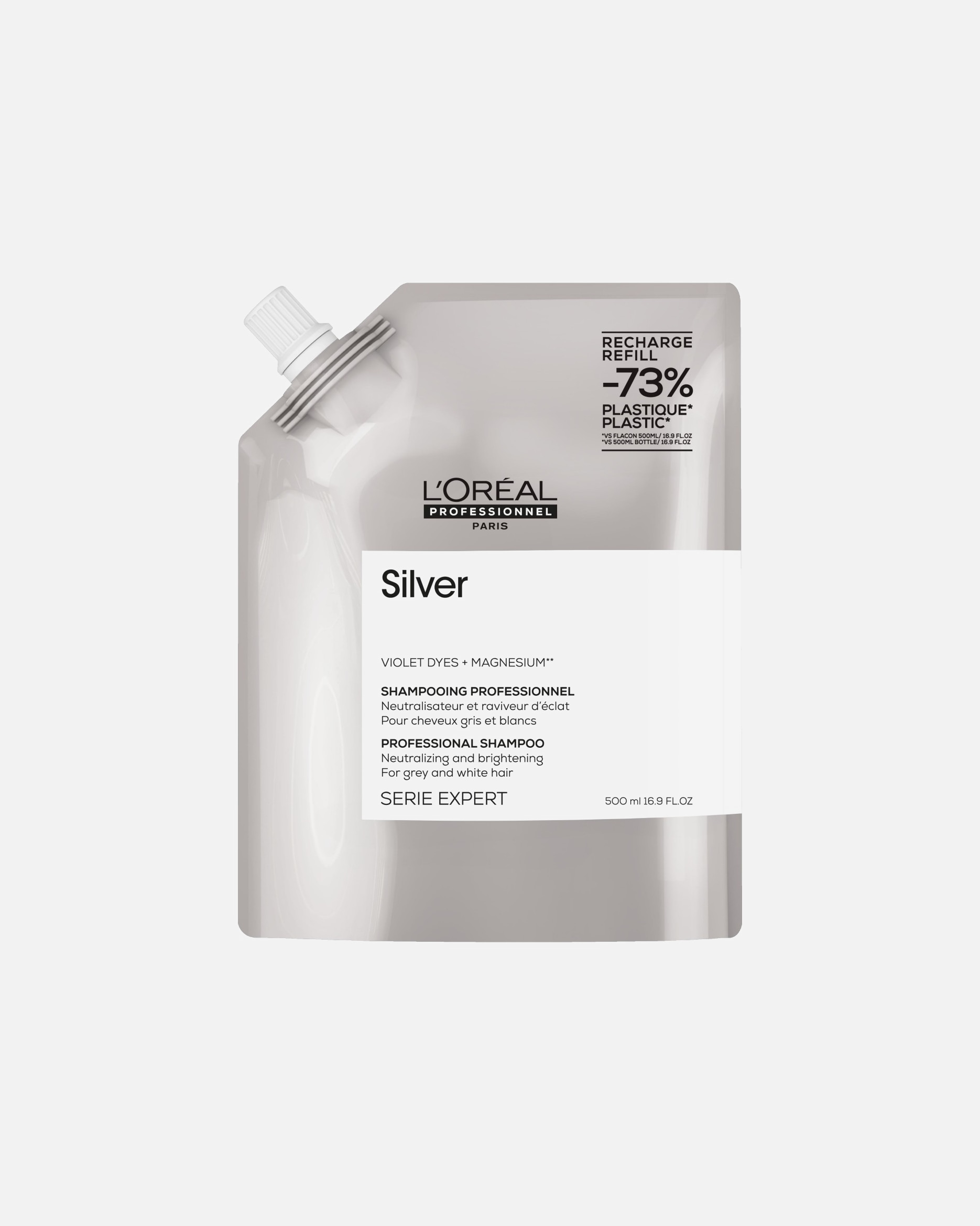 Sampon pentru Unisex L´Oréal Professionnel Paris Silver Shampooing 500 ml - Refill