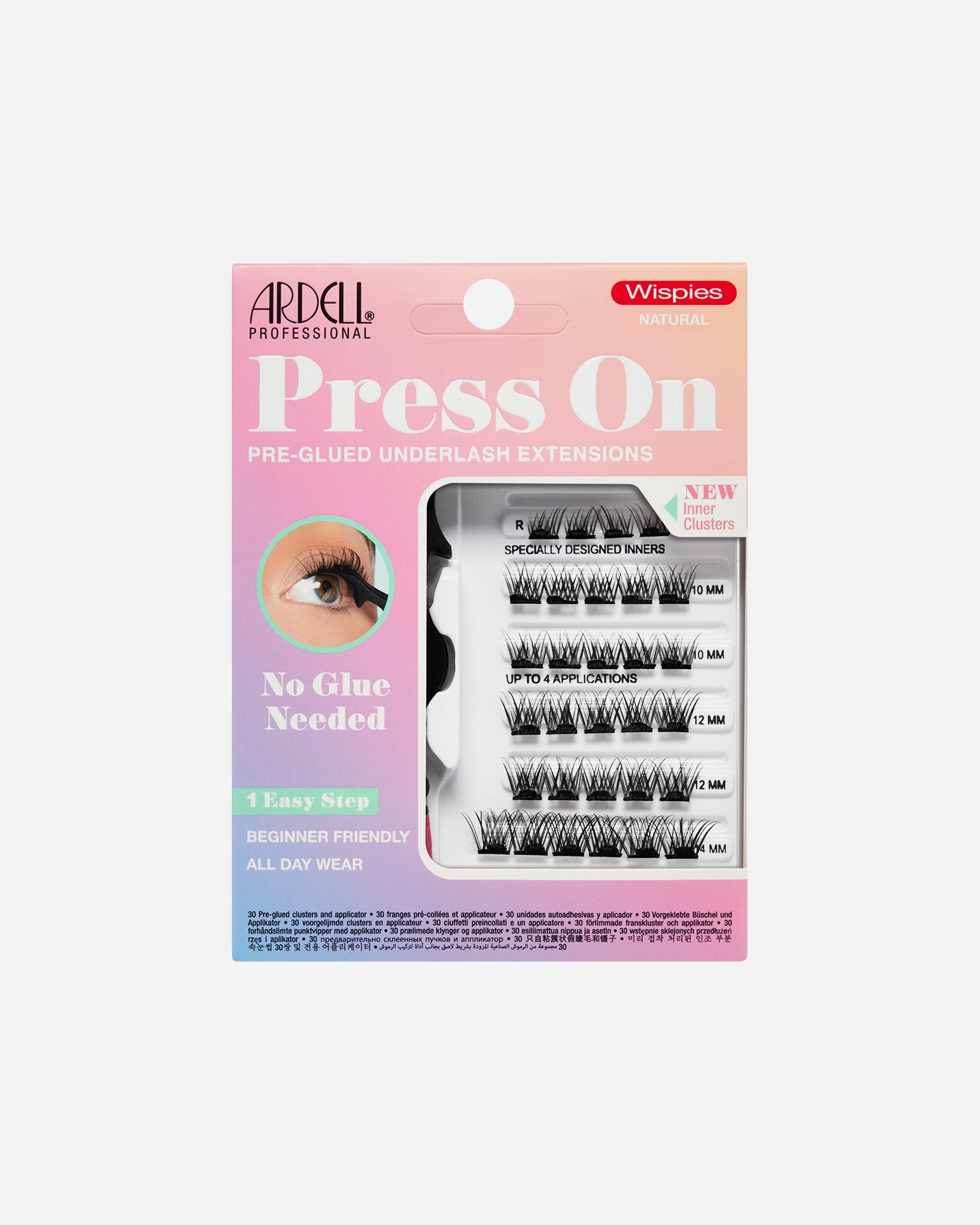 Gene false pentru Unisex Ardell Press On Wispies Natural 30 buc.
