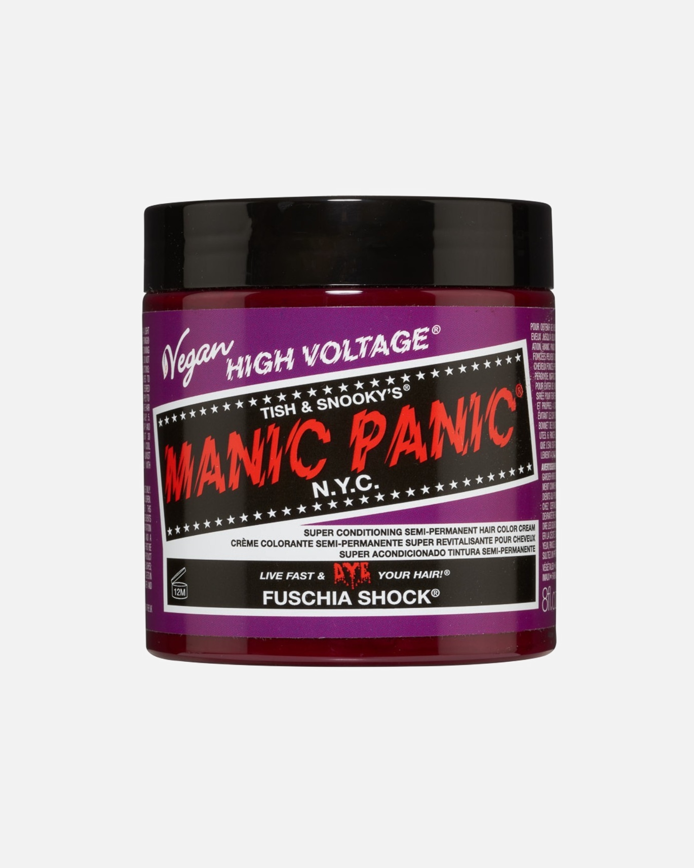 Vopsea nuantatoare par pentru Unisex High Voltage Classic Fuschia Shock 237 ml