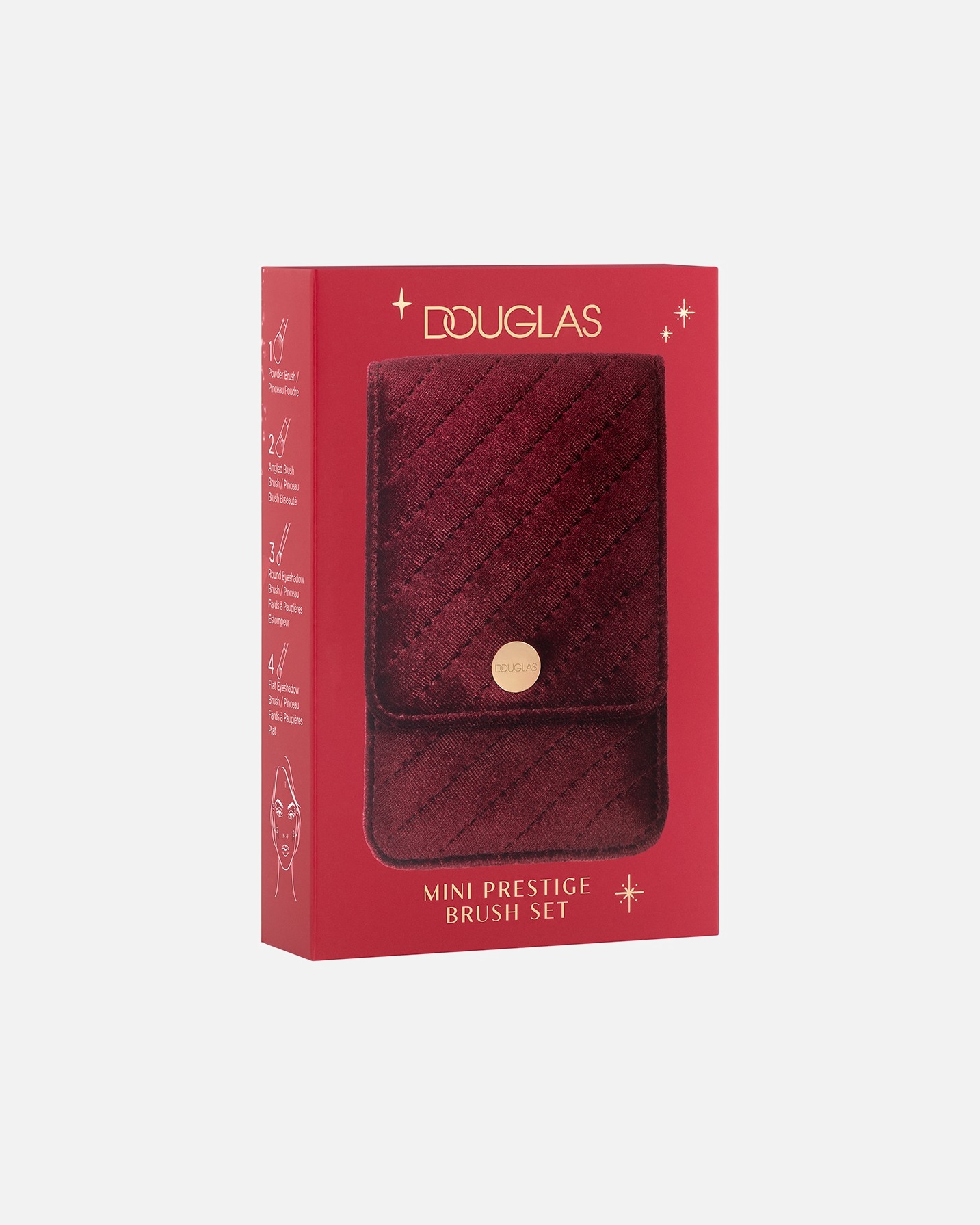 Set pensule pentru Unisex Douglas Collection Accessoires Mini luxury brush set 1 buc