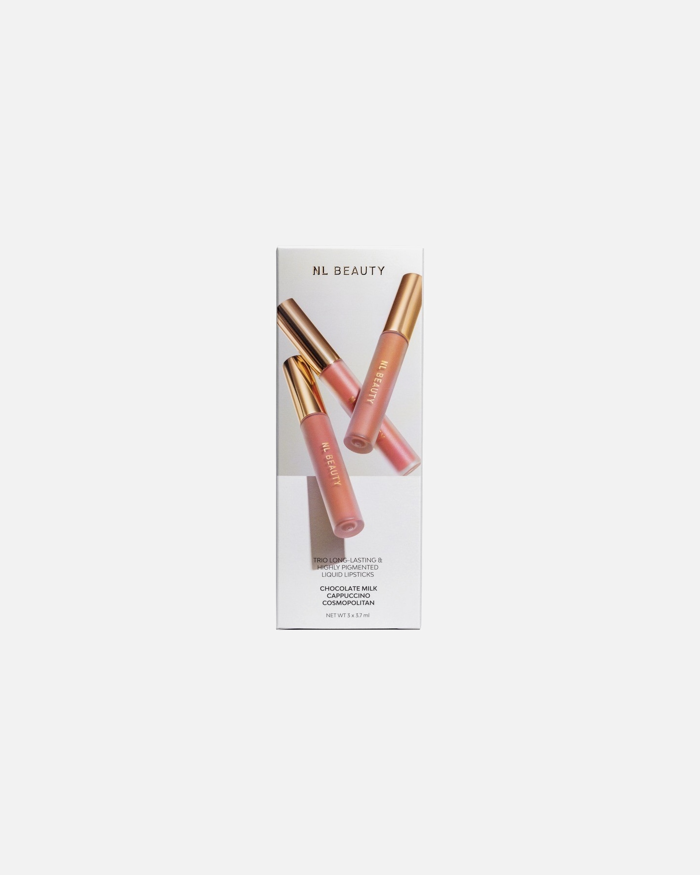Set machiaj buze pentru Unisex NL Beauty Trio Kit Liquid Matte Lipsticks 1 buc