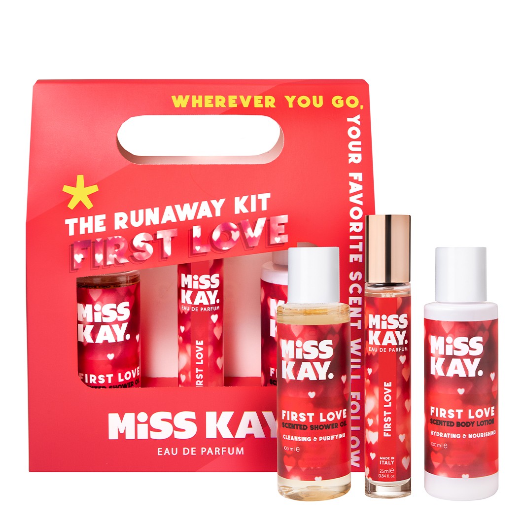 Set parfumuri pentru Miss Kay First Love Eau de Parfum Gift Set 1 buc.