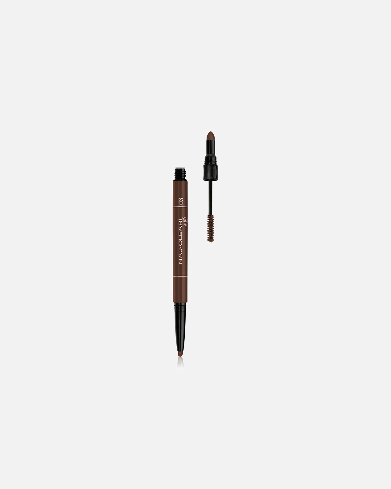 Creion sprancene pentru Unisex Naj Oleari 3in1 Perfect Brow 03 - Blackberry