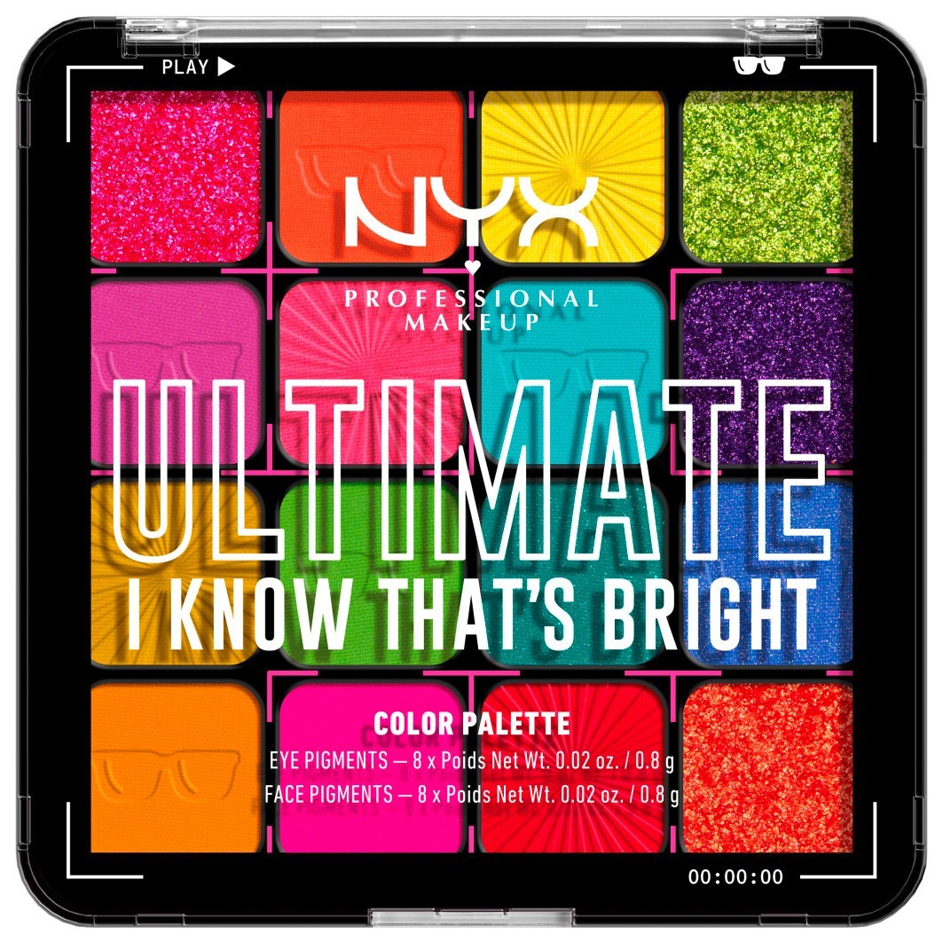 Fard de pleoape pentru NYX Professional Makeup Ultimate Shadow Palette Vitange Jean Baby THATS BRIGHT