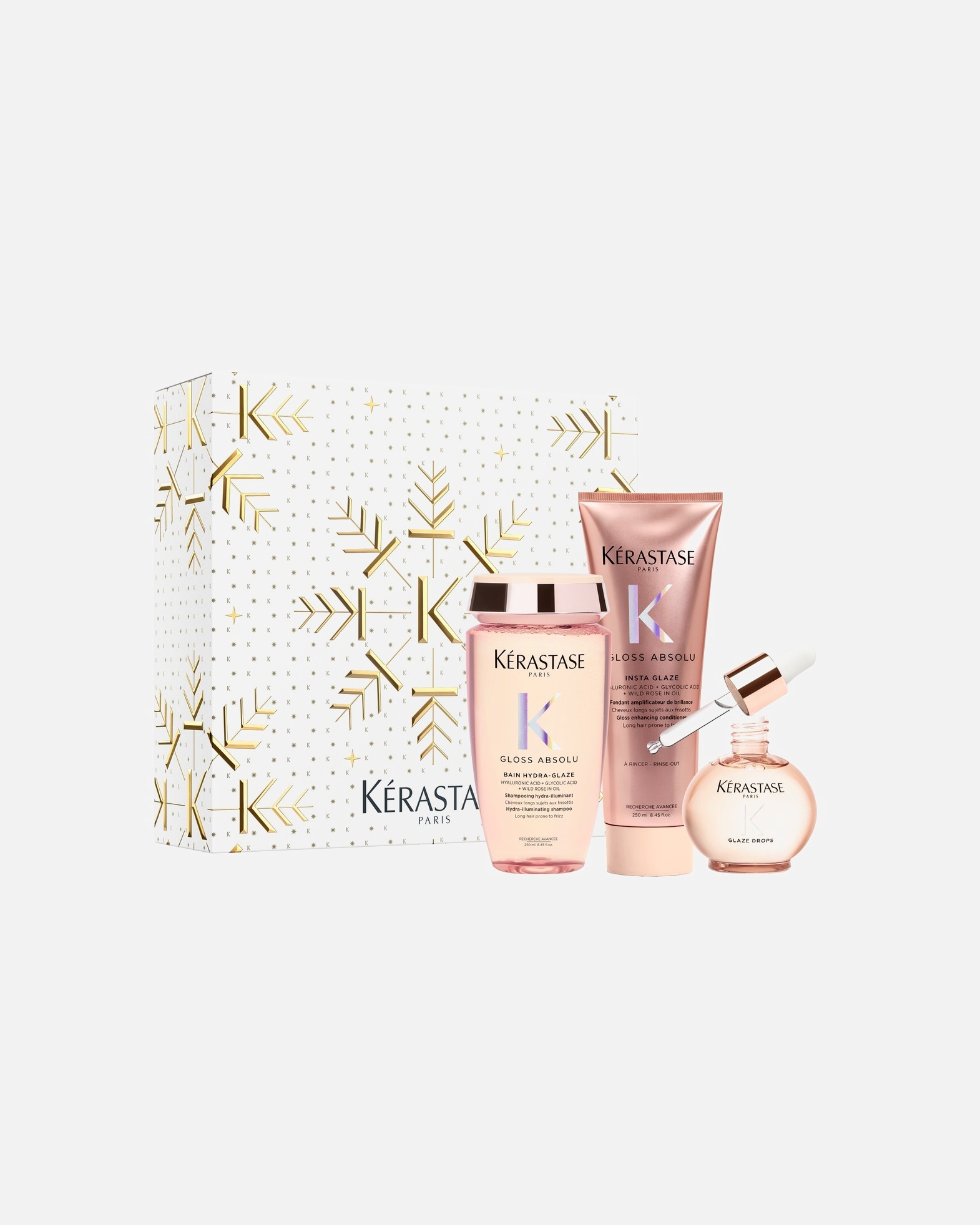 Set ingrijire par pentru Unisex Kérastase Gloss Absolu Trio XMas 1 buc
