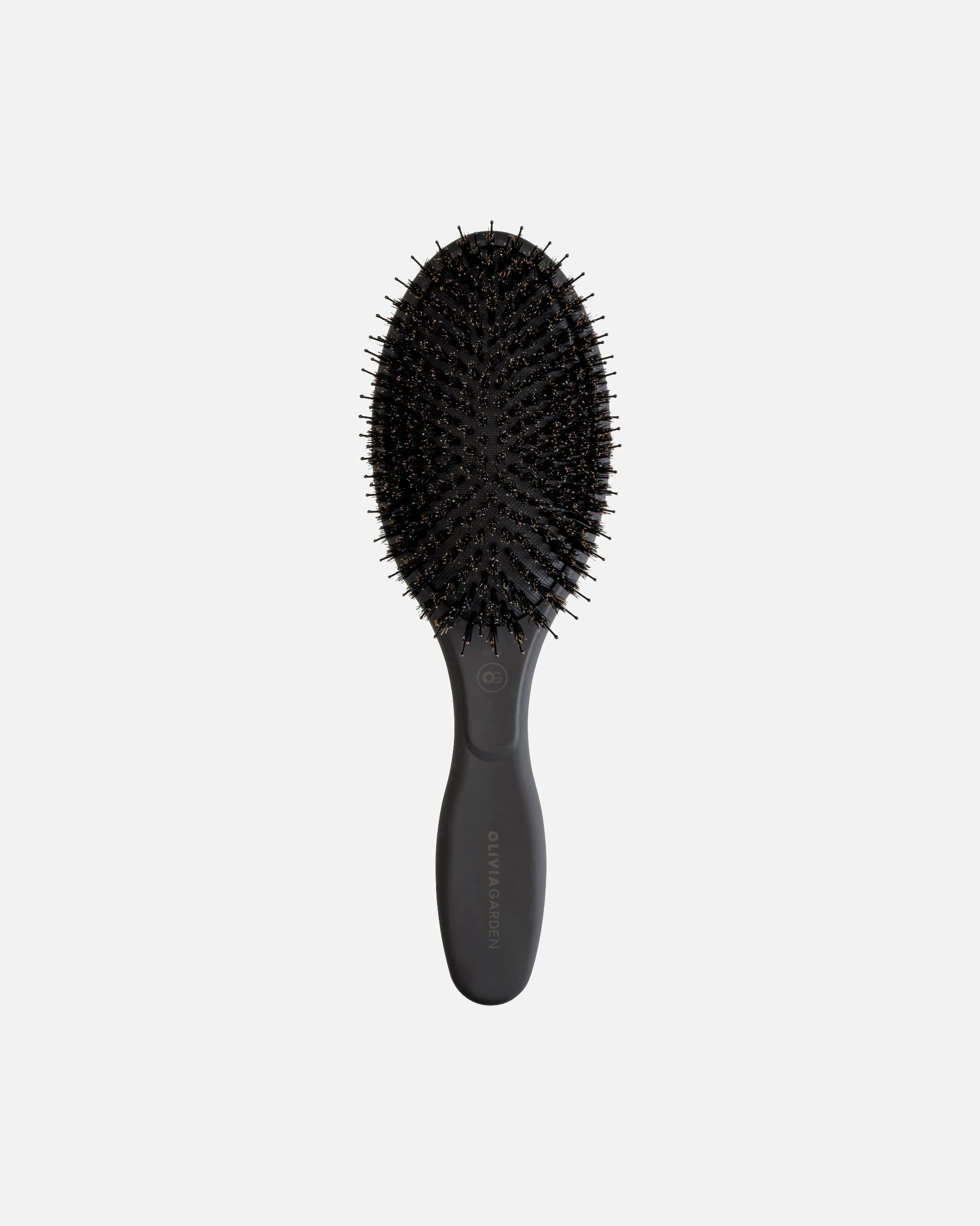 Pensula plata / tip paleta pentru Unisex Olivia Garden Club Care Oval Black Label 1 bucată