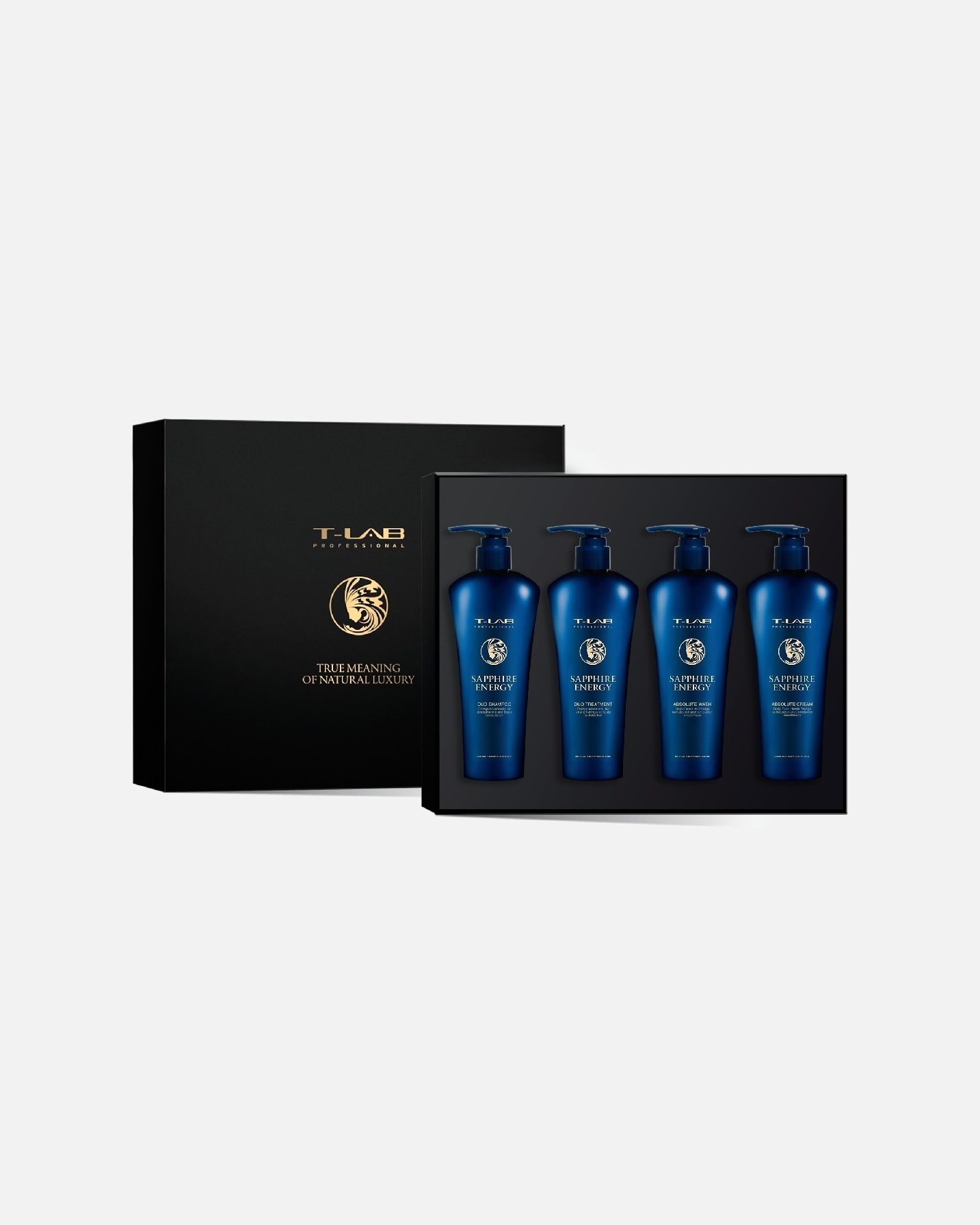 Set ingrijire corp pentru Unisex T-LAB PROFESSIONAL Sapphire Energy Whole Gift Set 1 buc.