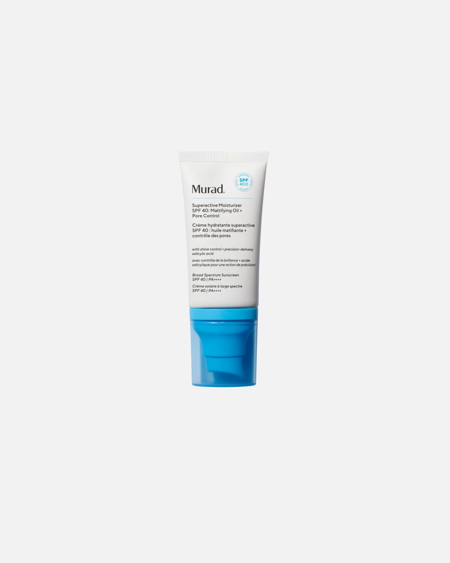 Crema solara pentru Unisex Superactive Mattifying Oil + Pore Control Moisturizer SPF 40