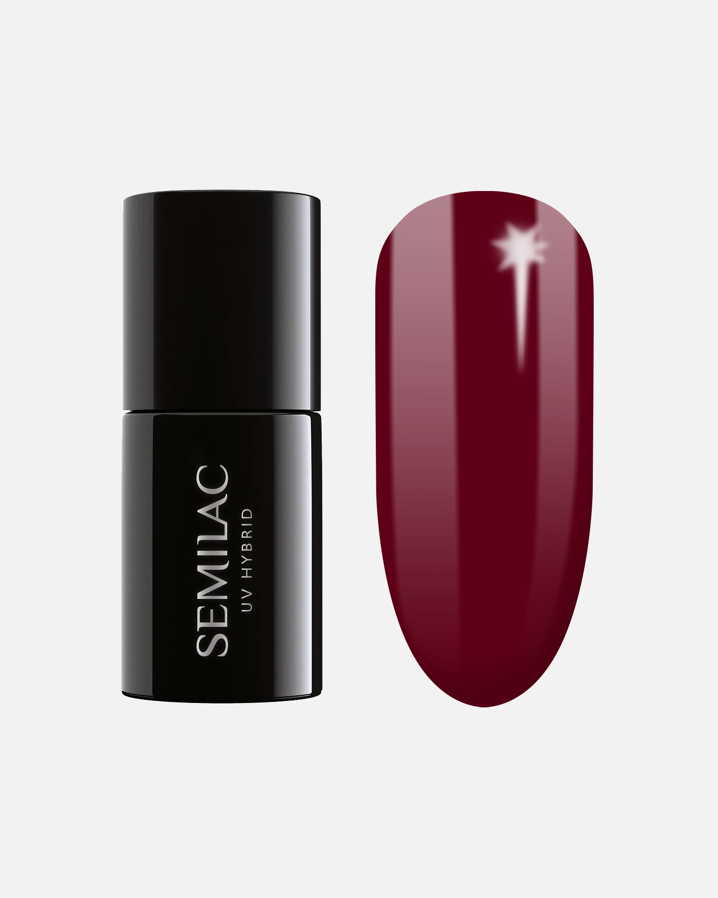 Lac unghii UV pentru Unisex Semilac UV Gel Polish 404 - Black Beans Muffin