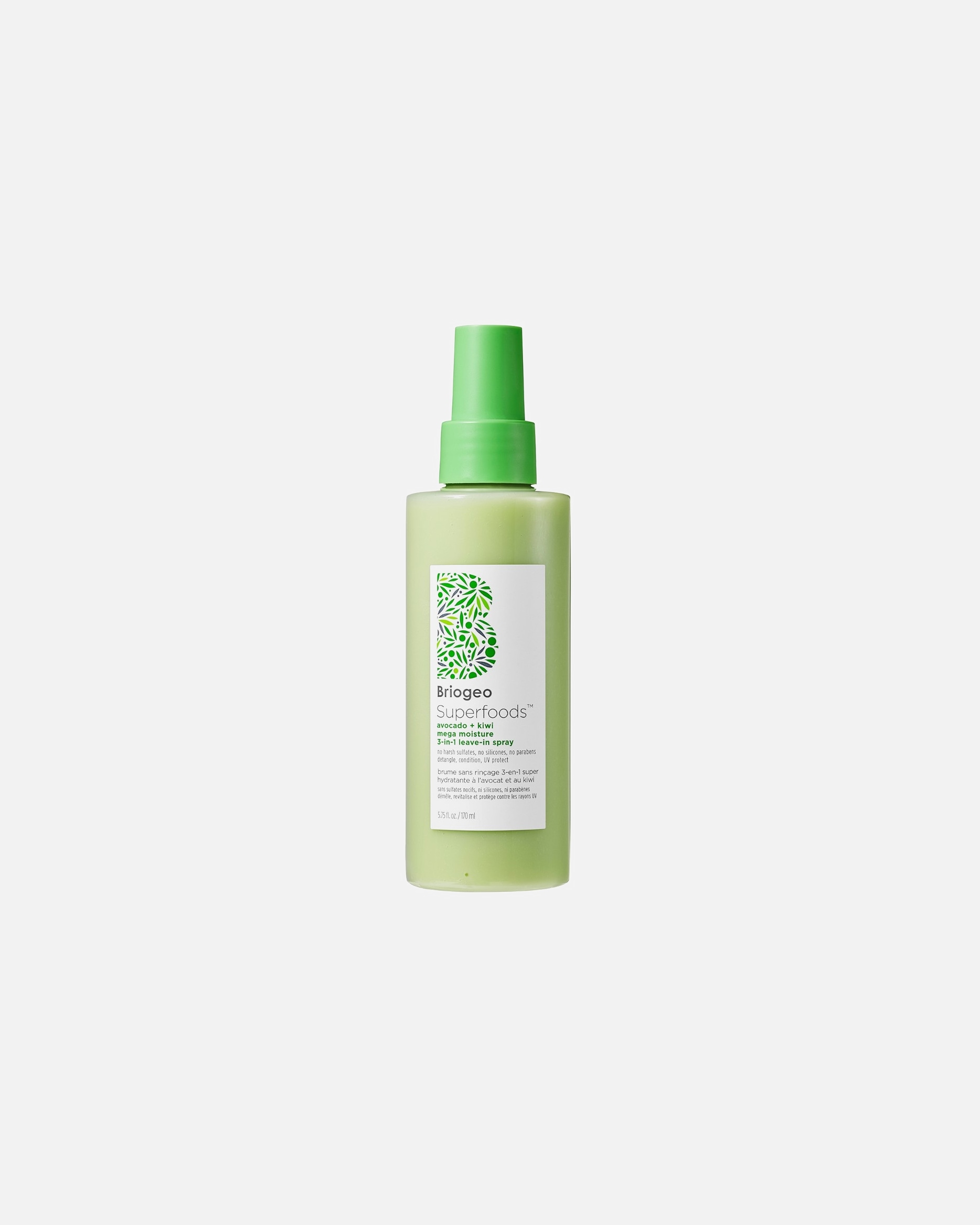 Balsam leave-in pentru Unisex Briogeo Avocado + Kiwi Mega Moisture 3-in-1 Leave-In Spray 170 ml