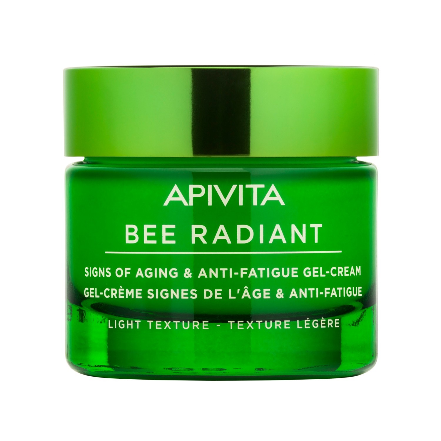 Ingrijire anti-imbatranire pentru Apivita Bee Radiant Signs of Aging and Anti-Fatigue Gel-Cream Light Texture 50 ml