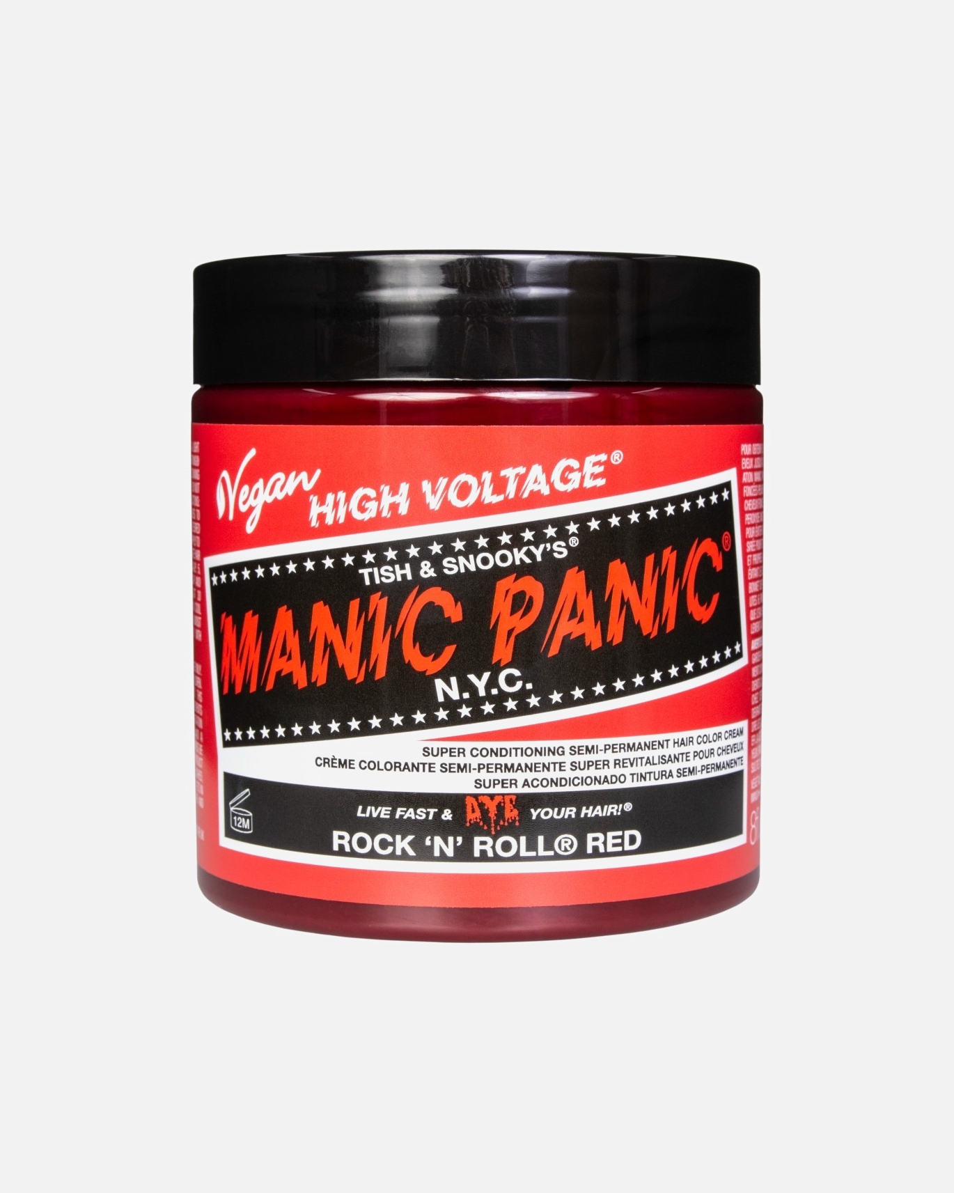 Vopsea nuantatoare par pentru Unisex High Voltage Classic Rock 'n' Roll Red 237 ml