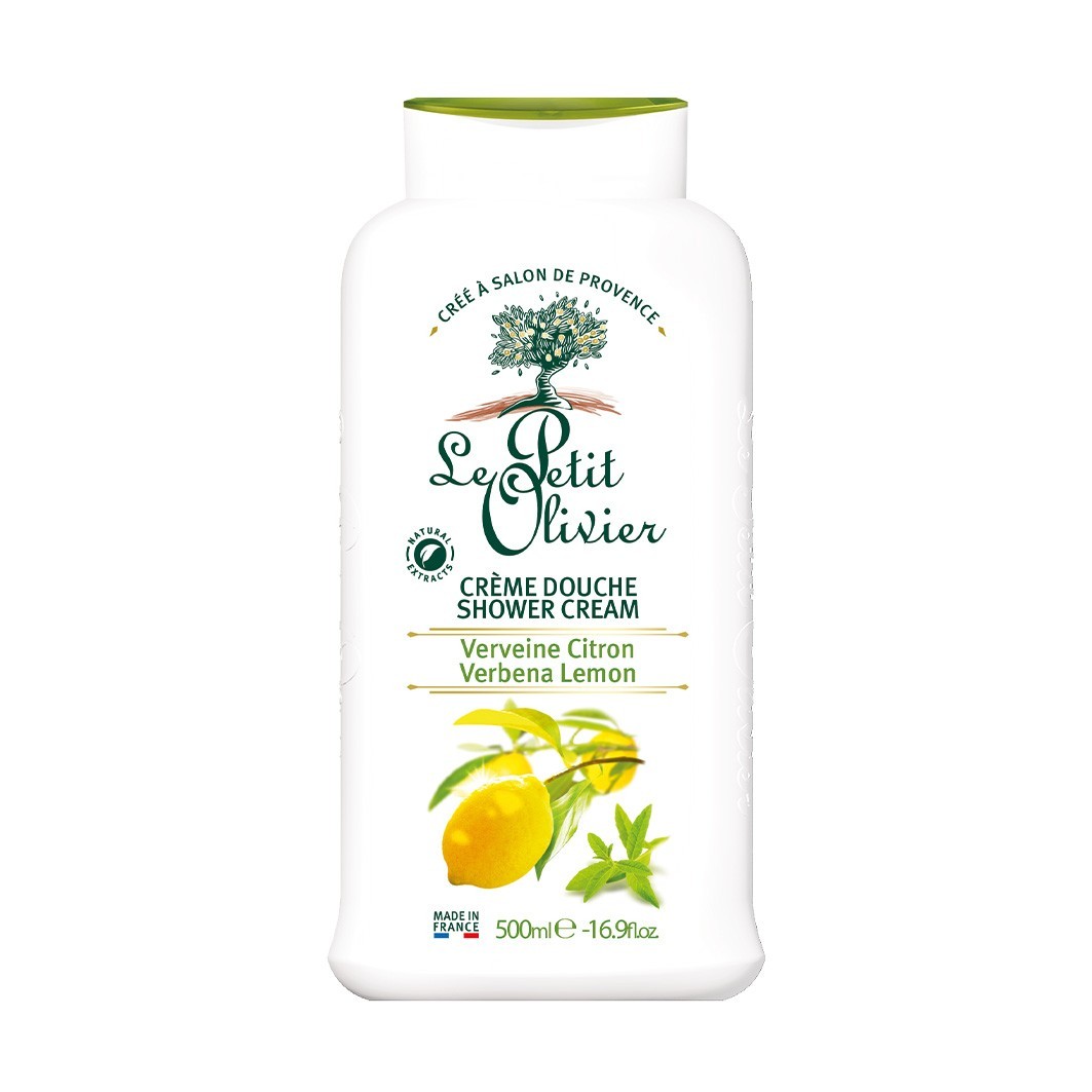 Spumă de dus pentru Le Petit Olivier Verbena Lemon Shower Gel 500 ml