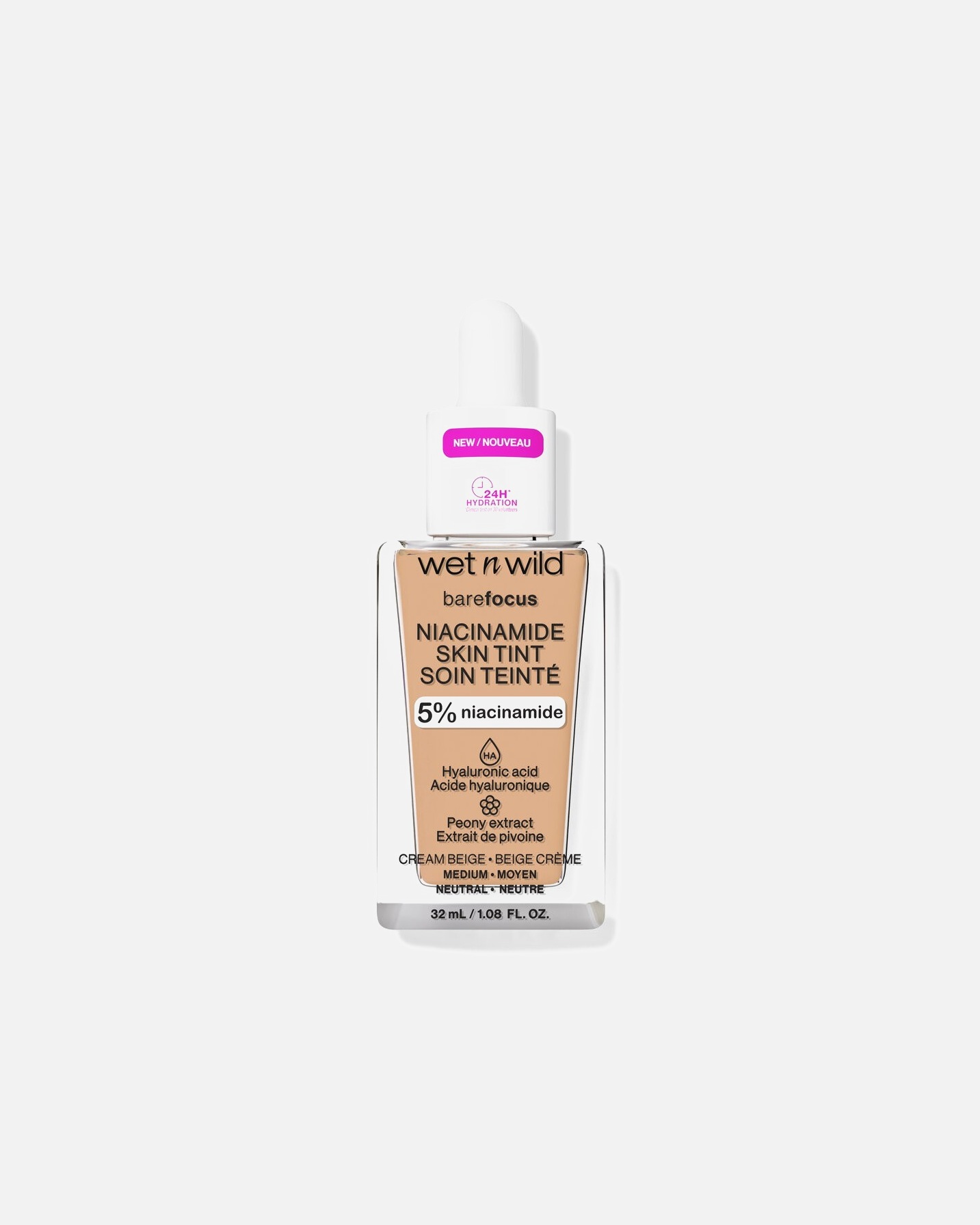 Fond de ten pentru Unisex wet n wild Niacinamide Bare Focus Foundation Cream Beige