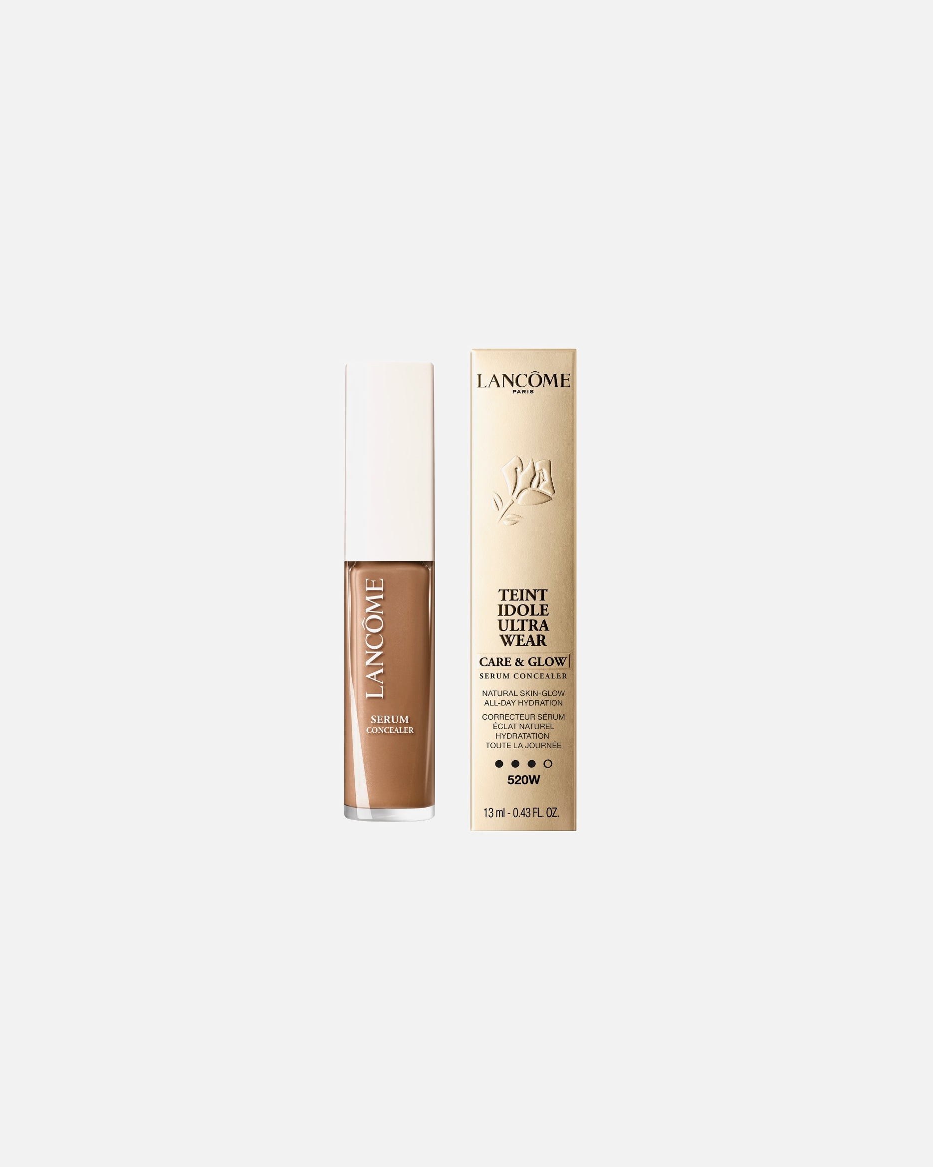 Corector pentru Unisex Lancôme Teint Idole Ultra Wear Care & Glow Serum Concealer 520W