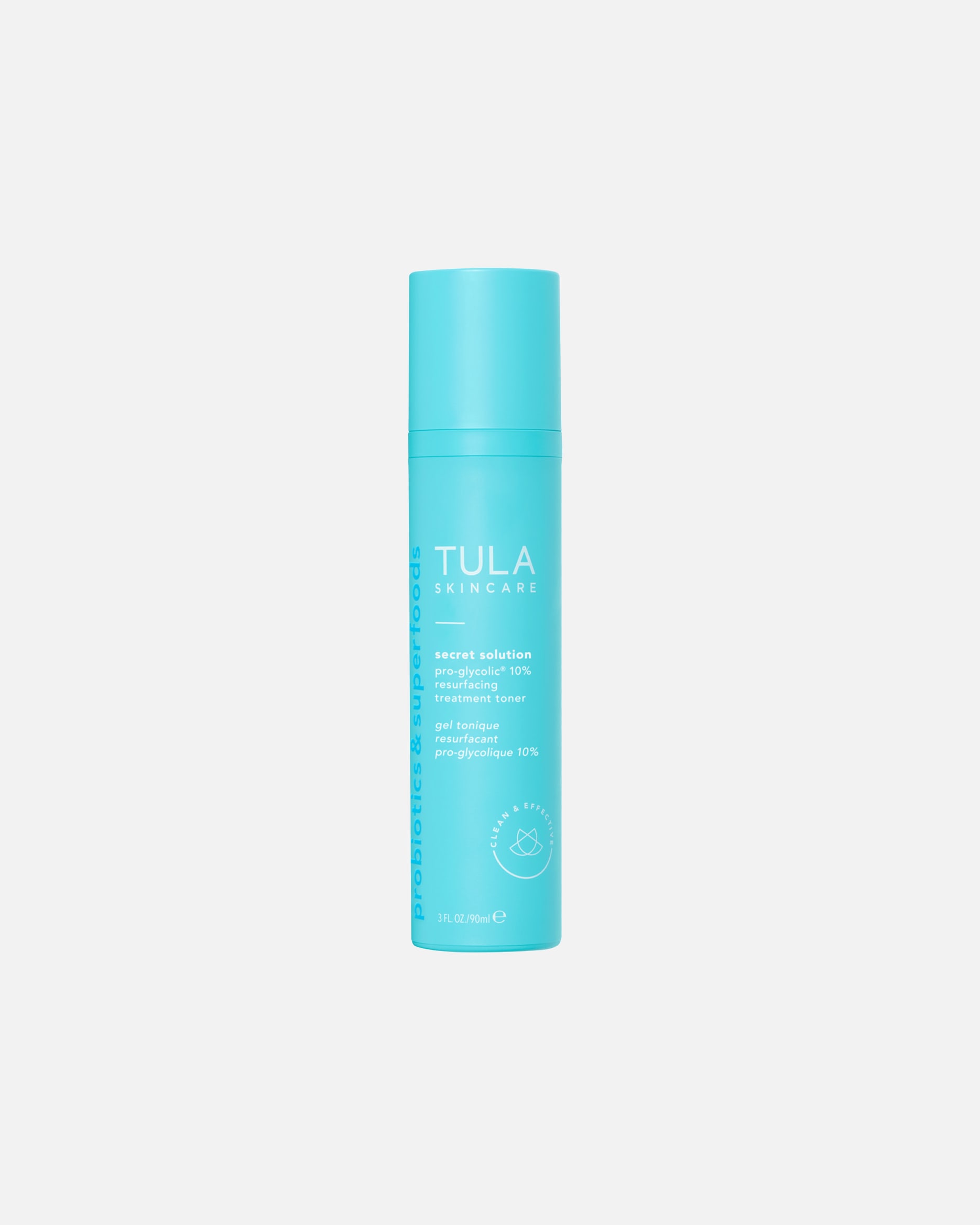 Toner facial pentru Unisex TULA Probiotice&suplimente Secret Solution (Get Toned) Pro-Glycolic 10% Resurfacing Toner 90 ml