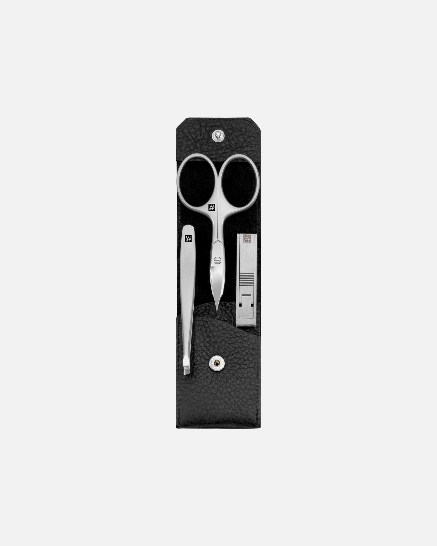 Set ingrijire unghii pentru Unisex Premium Manicure Set 3pcs. Leather, Black 1 bucată