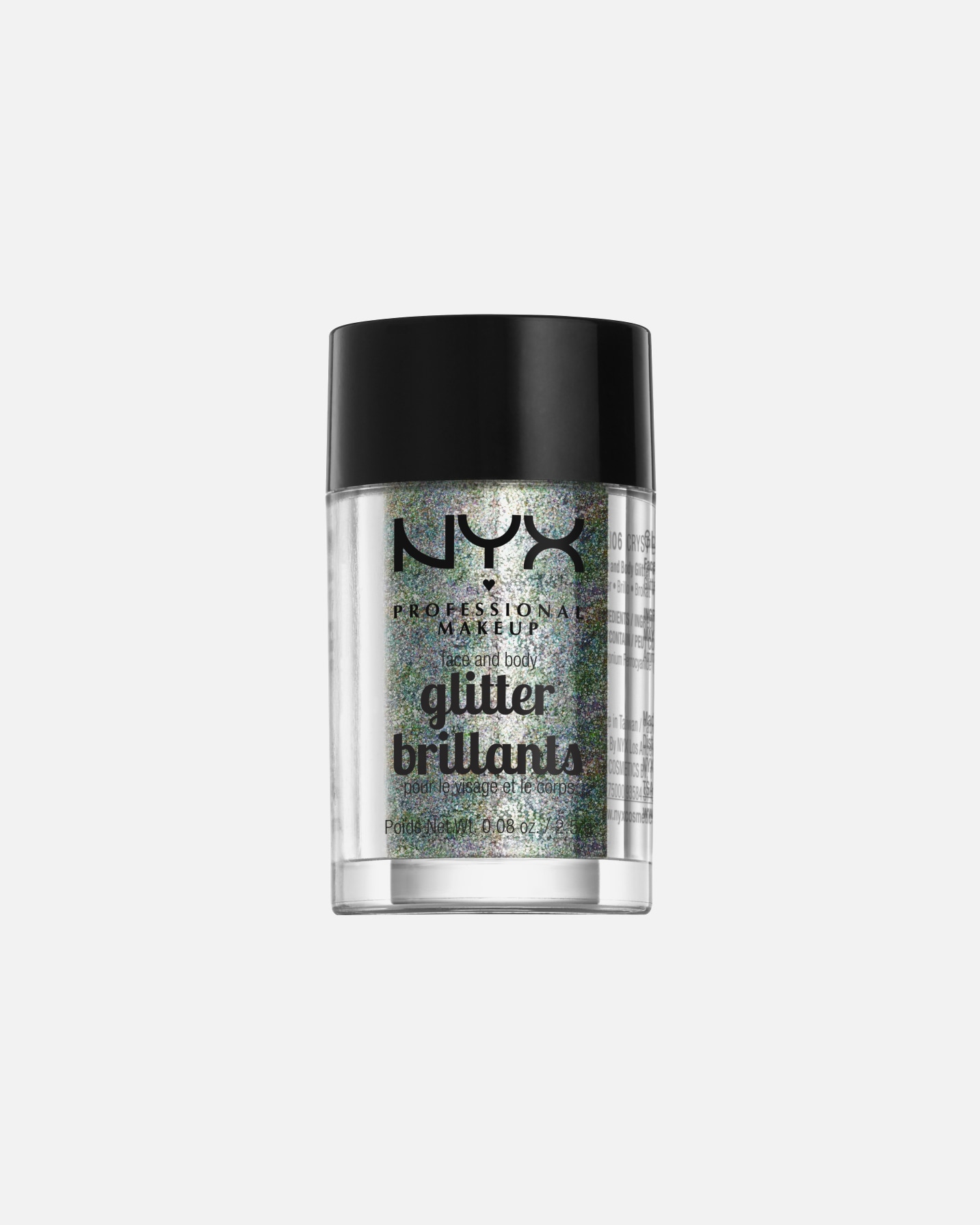 Fard de pleoape pentru Unisex NYX Professional Makeup Pride Makeup Face & Body Glitter 06 - Crystal