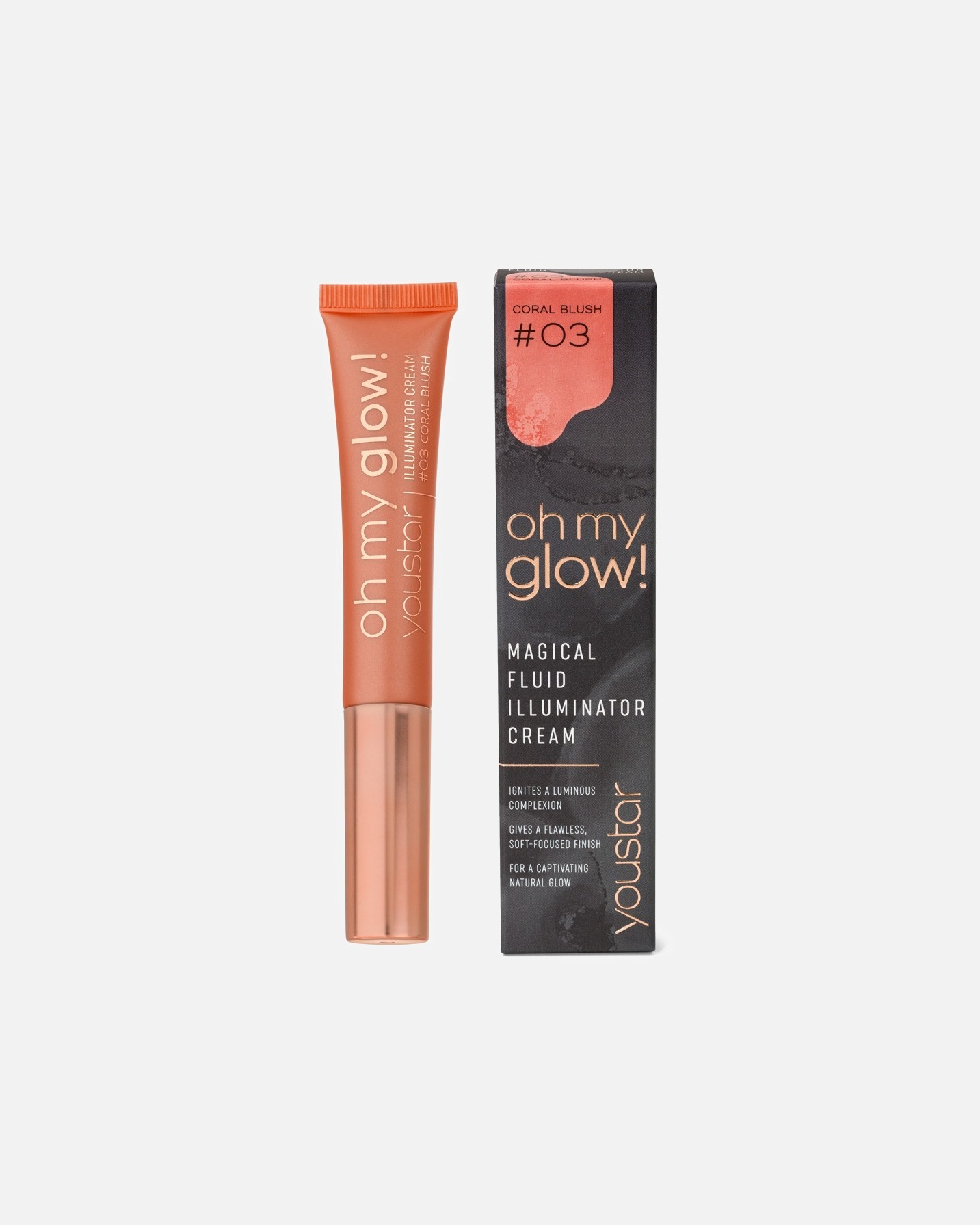Iluminator pentru Femei youstar Oh My Glow! Illuminator Cream 03 Coral Blush