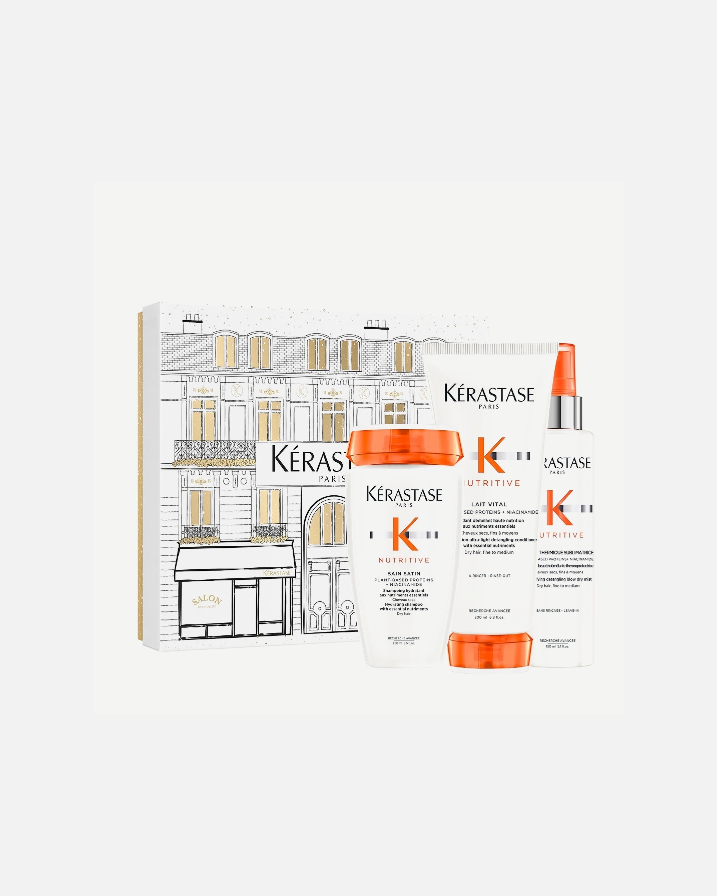 Set ingrijire par pentru Unisex Kérastase Nutritive Nutritive Light X-Mas Gift Set 1 buc.