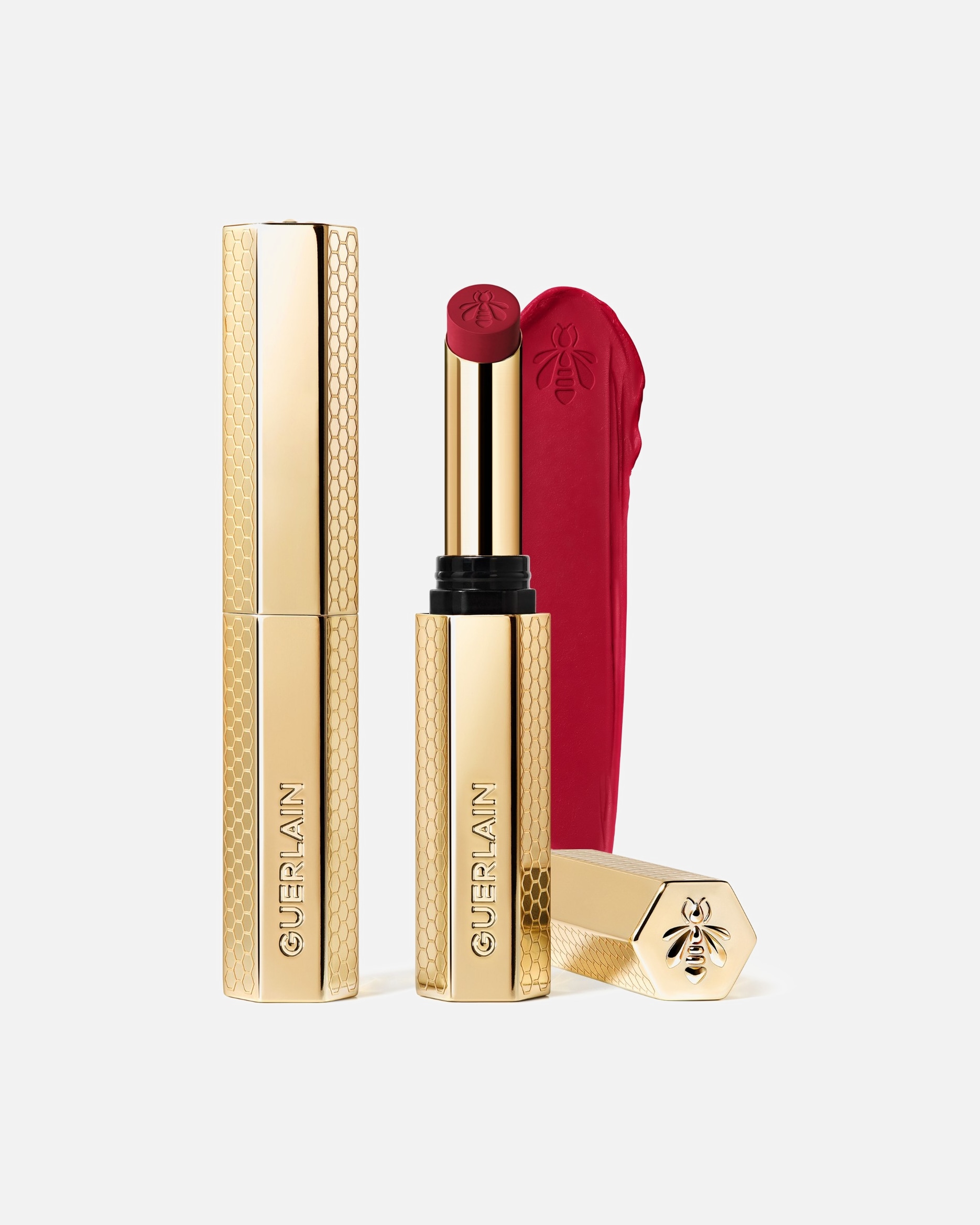 Ruj pentru Unisex Guerlain KissKiss Blur Matte Lipstick 520 - Pure Hibiscus