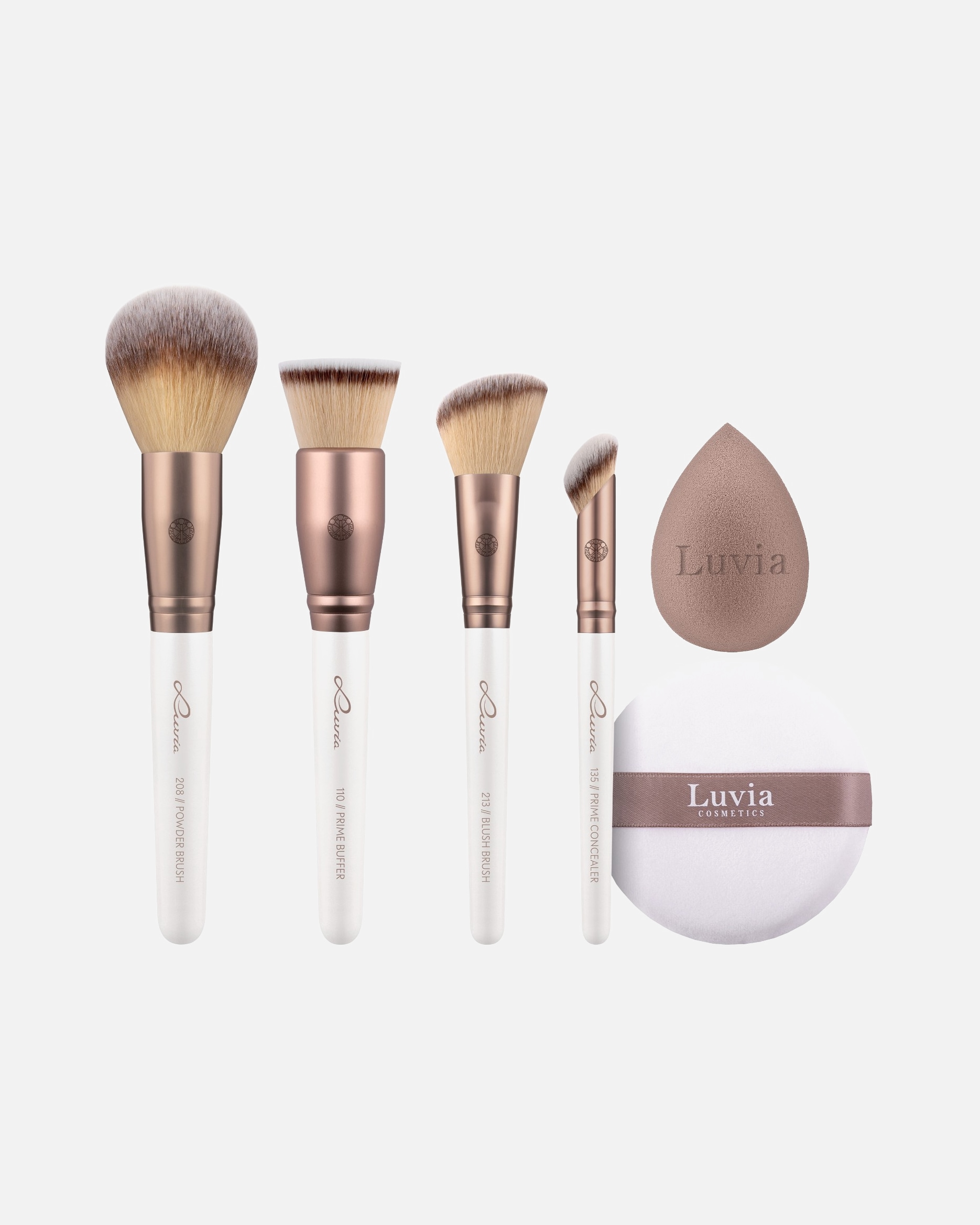 Set pensule pentru Unisex Luvia Complete Face Brush Set 1 bucată