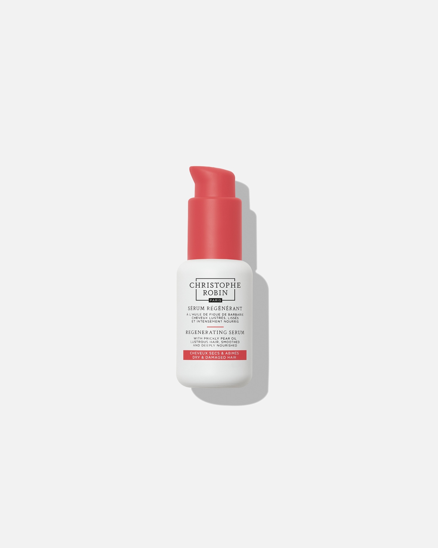 Ser pentru par pentru Unisex Christophe Robin Regenerating Serum with prickly pear oil 50 ml