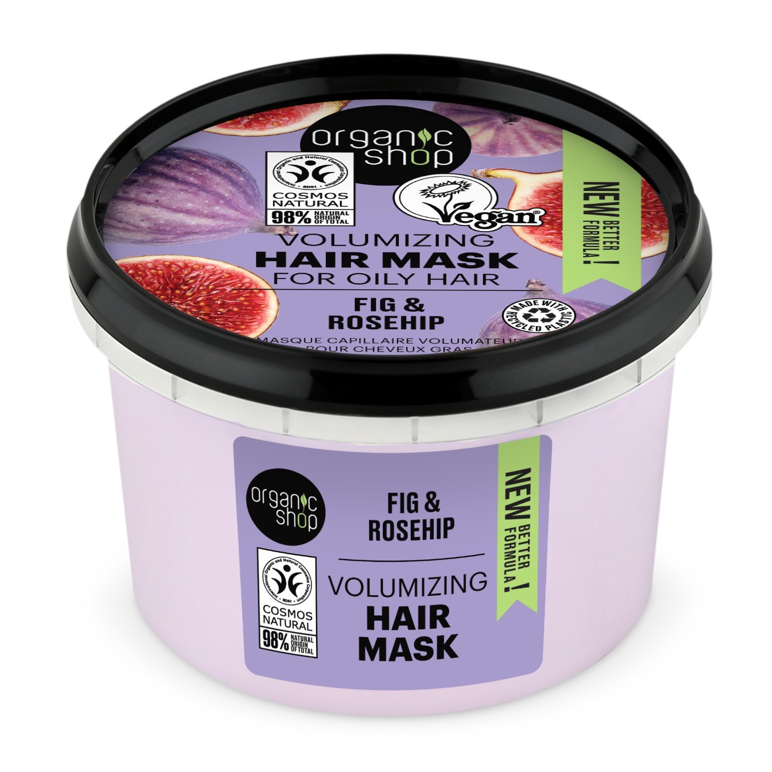 Masca pentru par pentru Organic Shop Organic Greek Fig & Almond Express Shine Hair Mask 250 ml