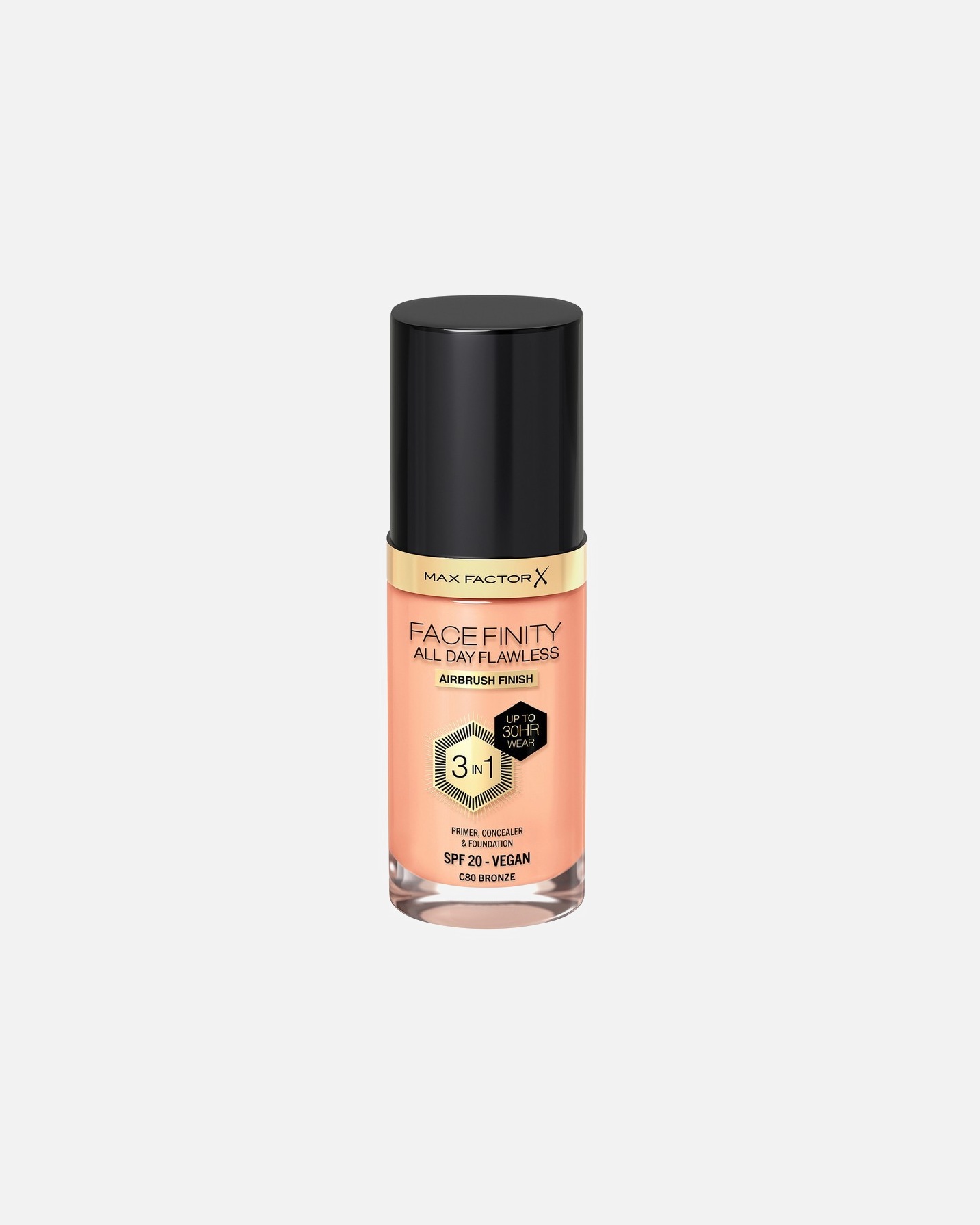 Fond de ten pentru Unisex Max Factor Facefinity All Day Flawless Foundation 80 Bronze