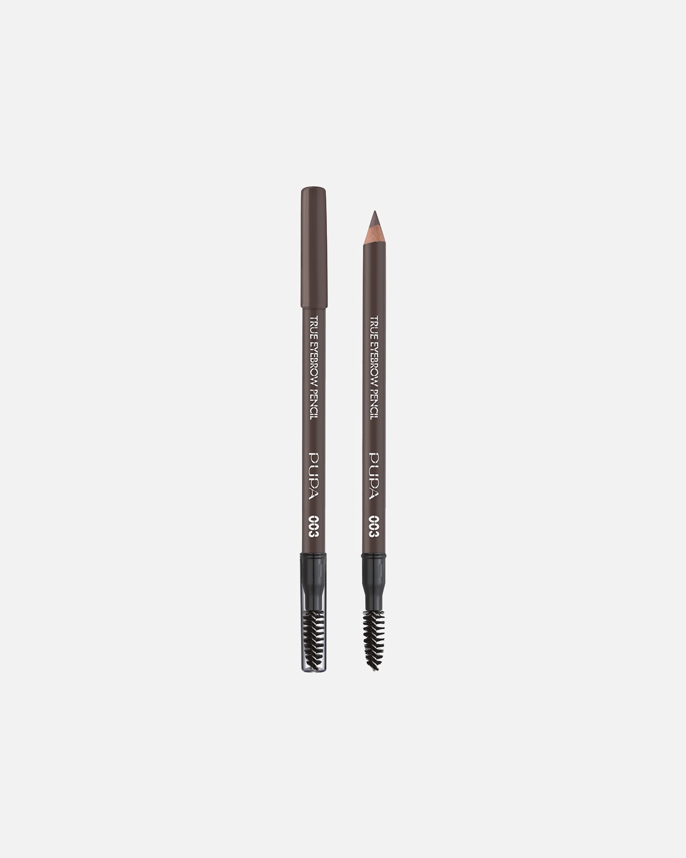 Gel sprancene pentru Unisex PUPA Milano True Eyebrow Pencil 003 Dark Brown