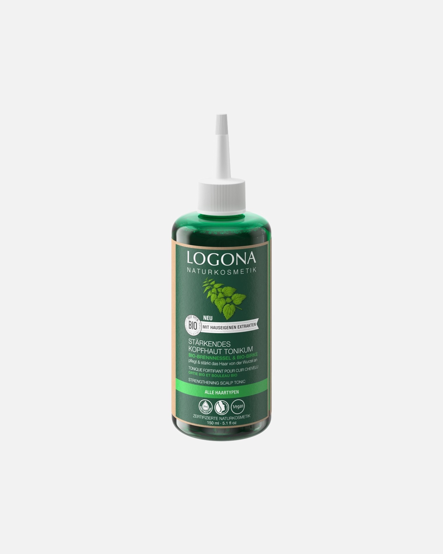 Lotiune pentru par pentru Unisex Tonifiant pentru scalp cu urzică organică și mesteacăn organic