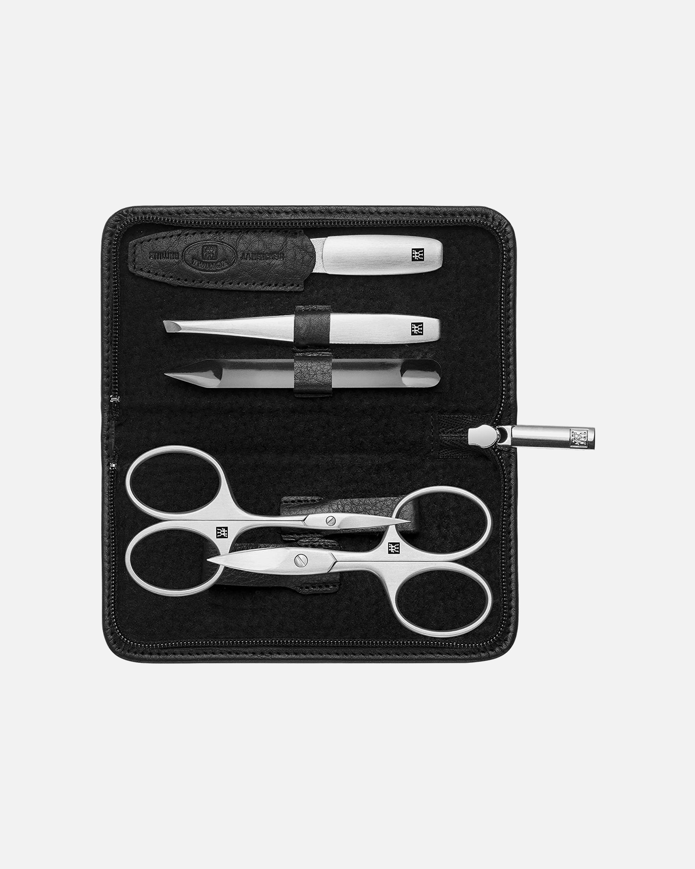 Set ingrijire unghii pentru Unisex Premium Manicure Set 5pcs. Leather, Black 1 Stk.
