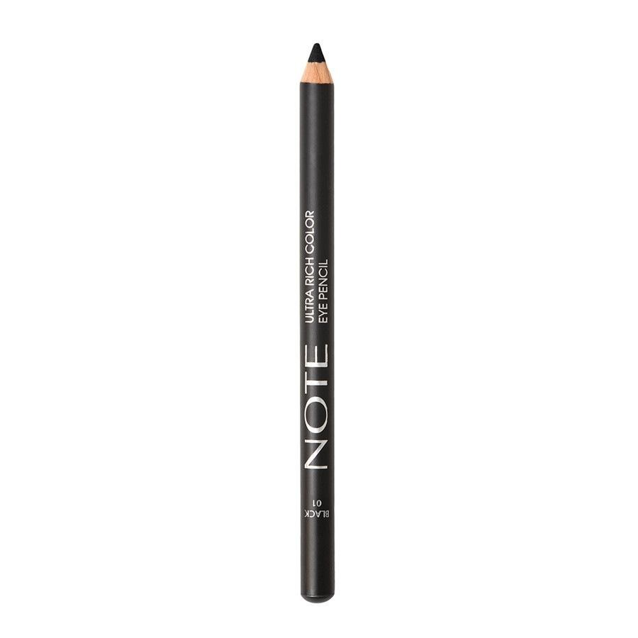 Creion kohl pentru Note Cosmetique Ultra Rich Color Eye Pencil 01 Black