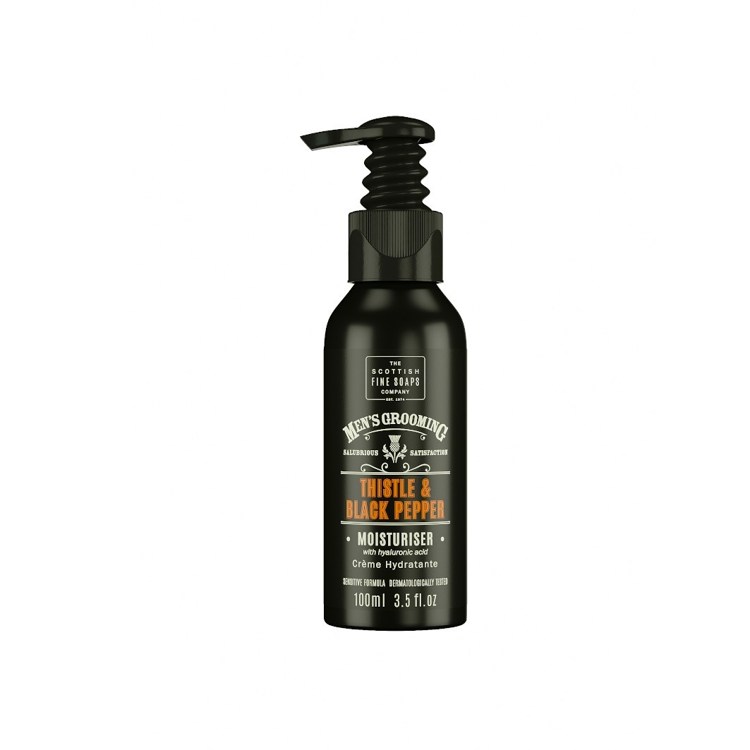 Crema de fata pentru Scottish Fine Soaps Thistle & Black Pepper Moisturiser 100 ml