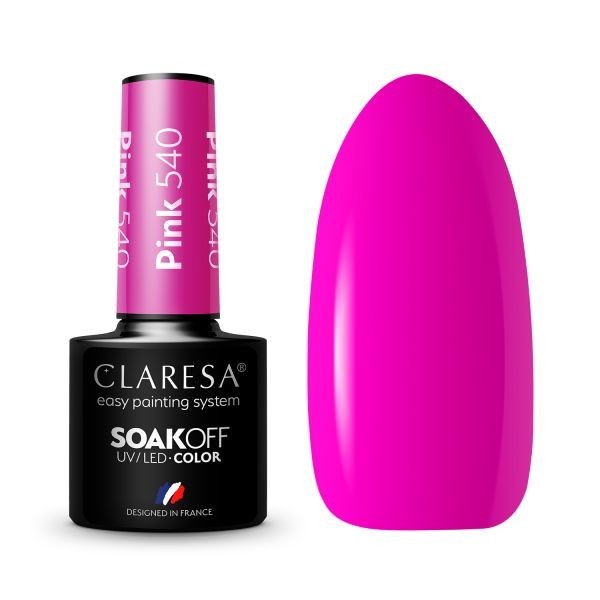 Lac de unghii pentru Claresa SoakOff UV/LED Color Pink 540