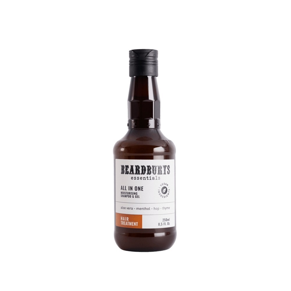 Gel de dus pentru Beardburys All in One Moisturizing Shampoo & Gel 250 ml