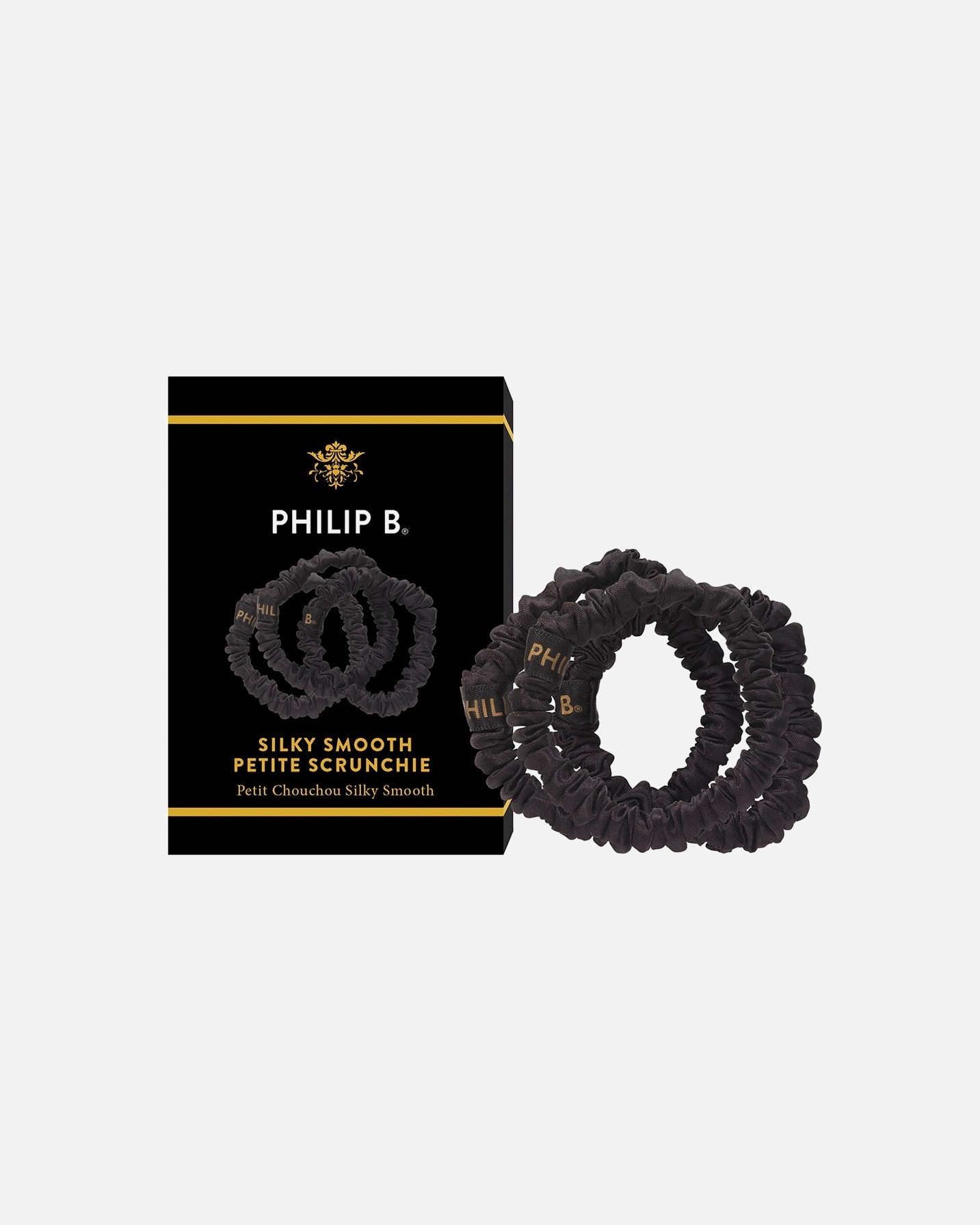 Elastic pentru par pentru Unisex Petite Black Scrunchie 1 Stk.