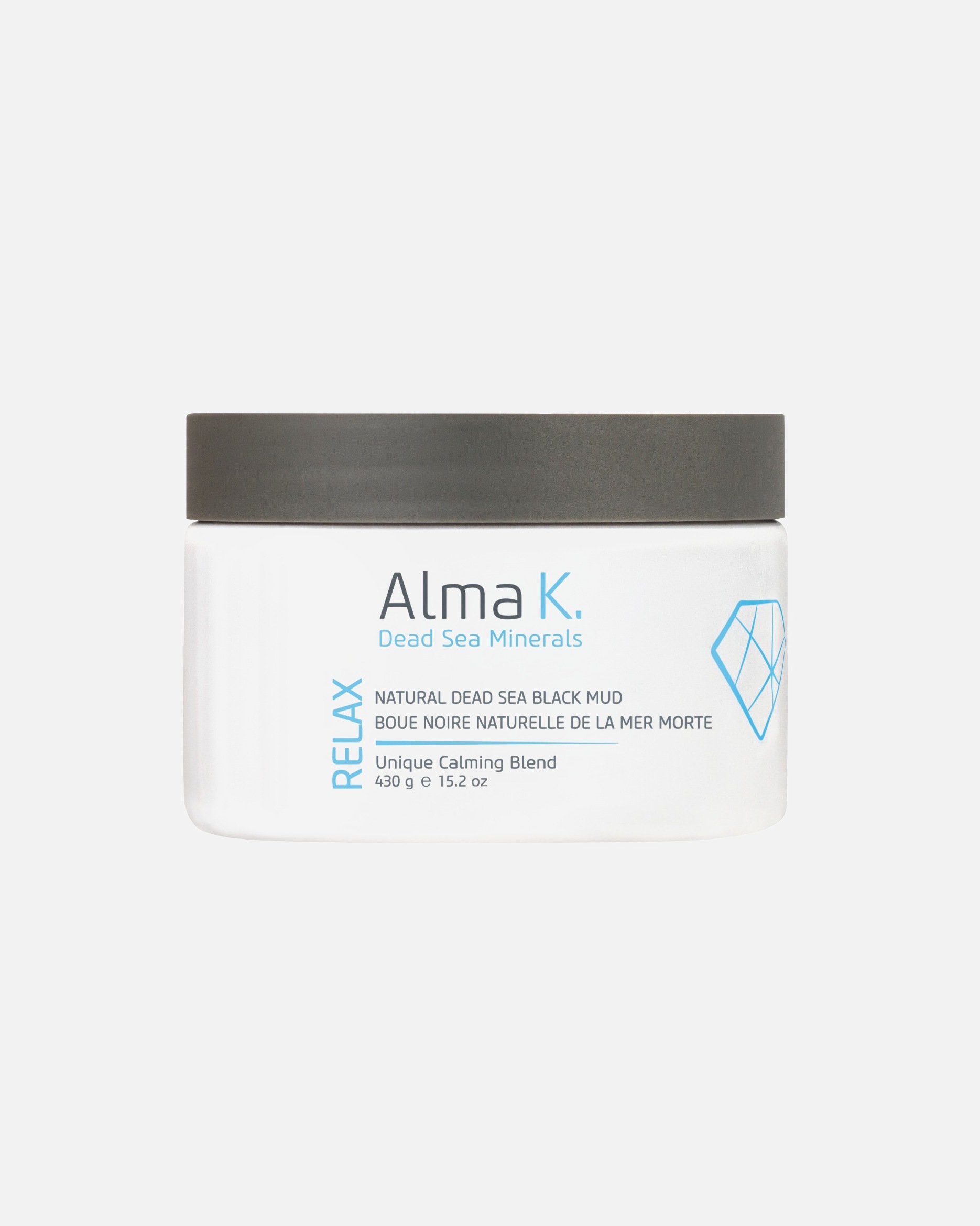 Masca cu argila pentru Unisex Alma K Body Care Natural Dead Sea Black Mud 430 g