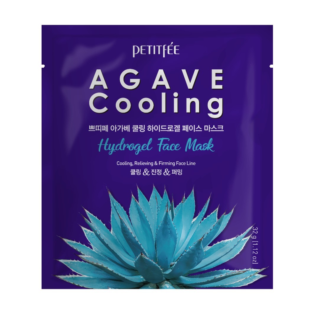 Masca hidratanta pentru Petitfee Agave Cooling Hydrogel Face Mask 1 buc.