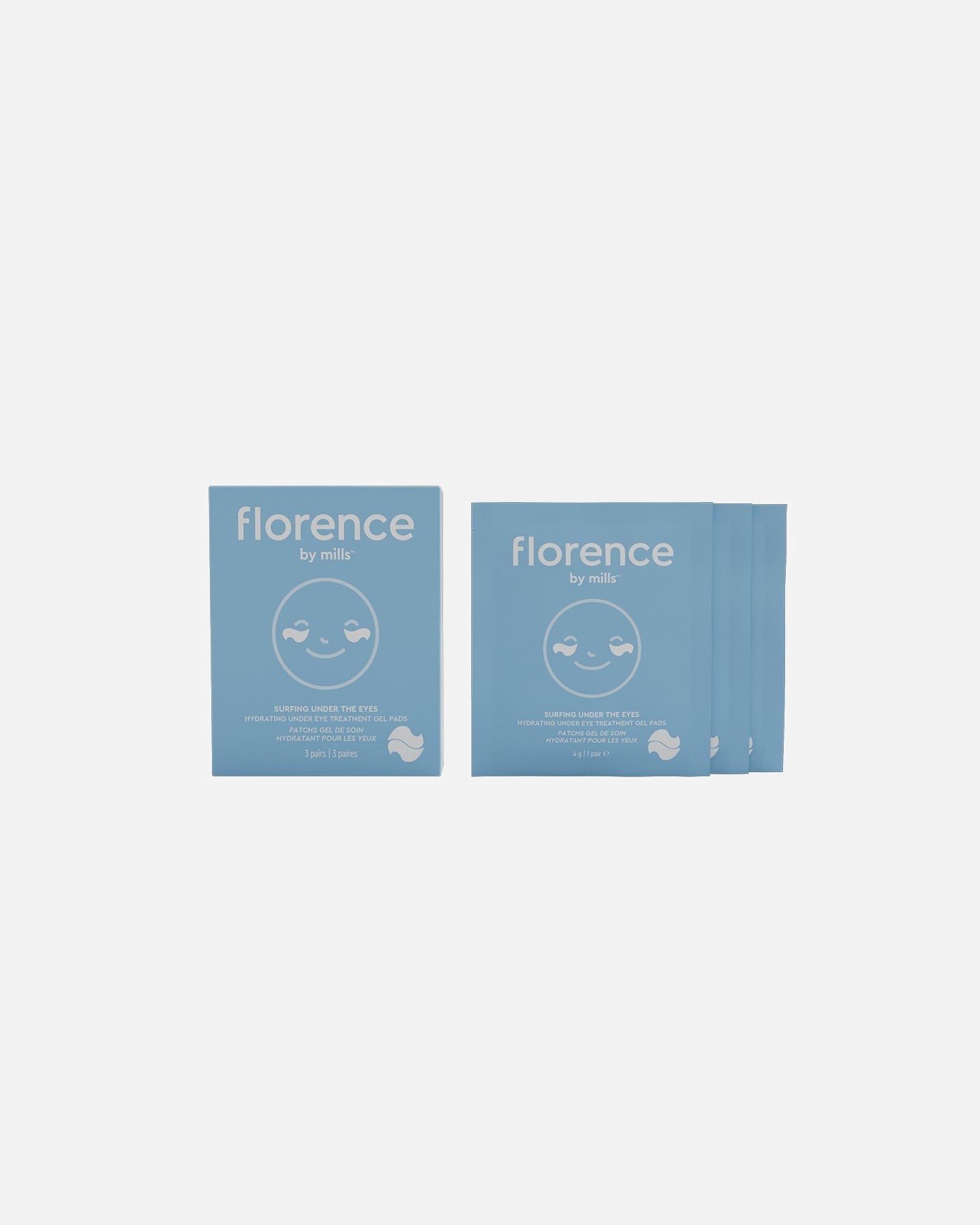 Patch-uri ochi pentru Unisex Florence By Mills Surfing Under The Eyes Hydrating Treatment Gel Pads 3 buc.