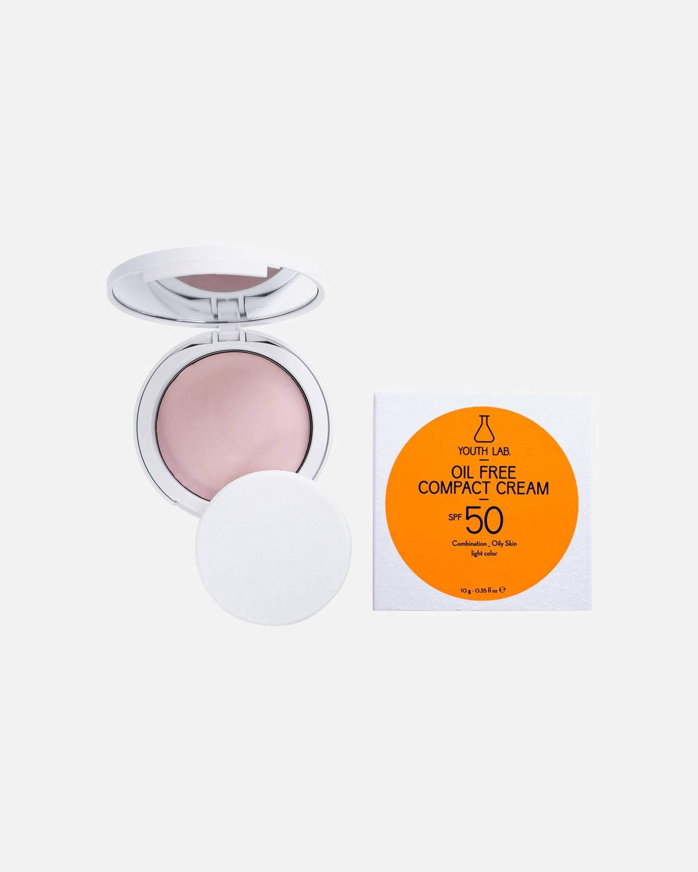 Corector pentru Unisex YOUTH LAB. Oil Free Compact Cream SPF 50 Light